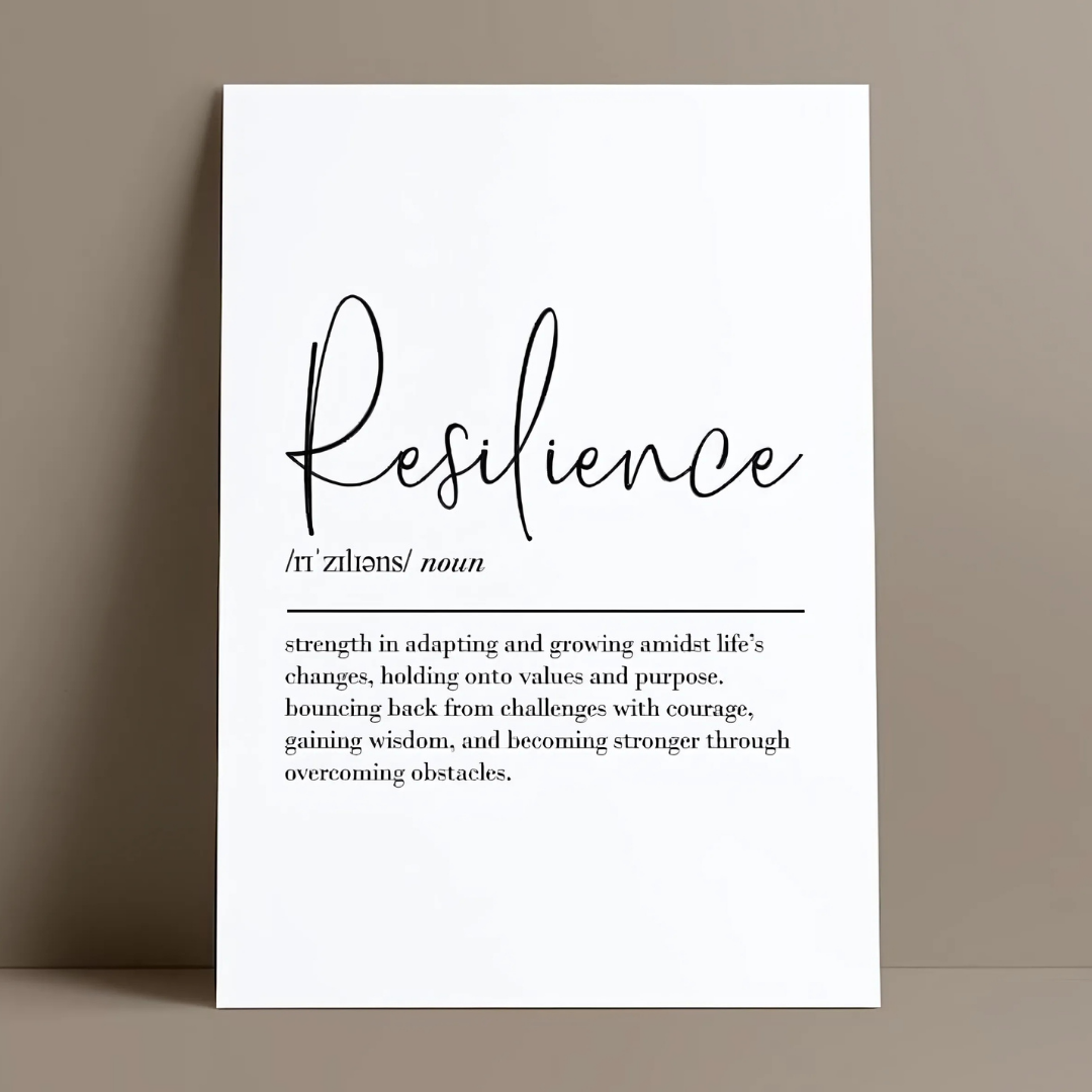 Resilience definition printable wall art(Printable+Physical)