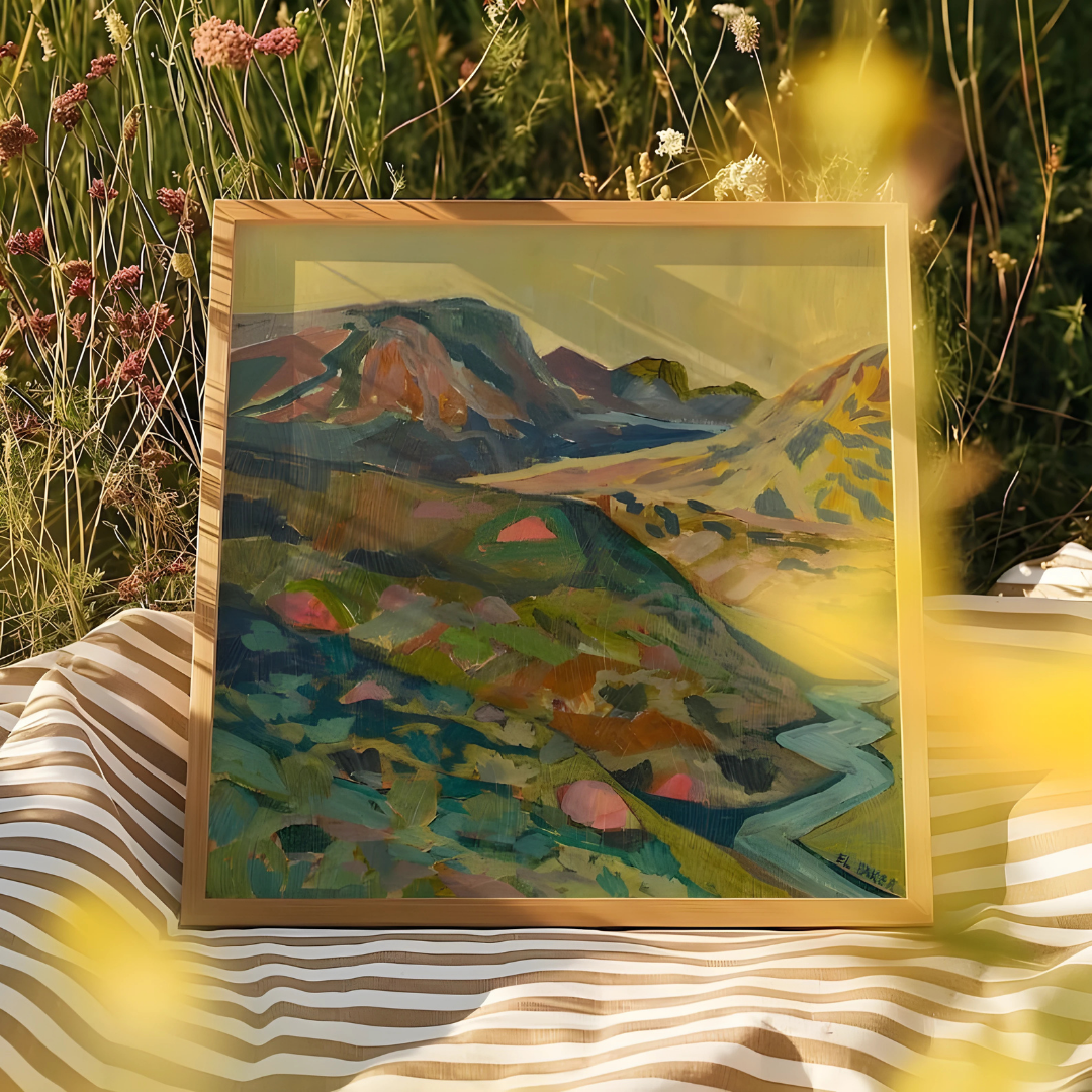 Midcentury Modern Western Landscape Prin(Printable+Physical)