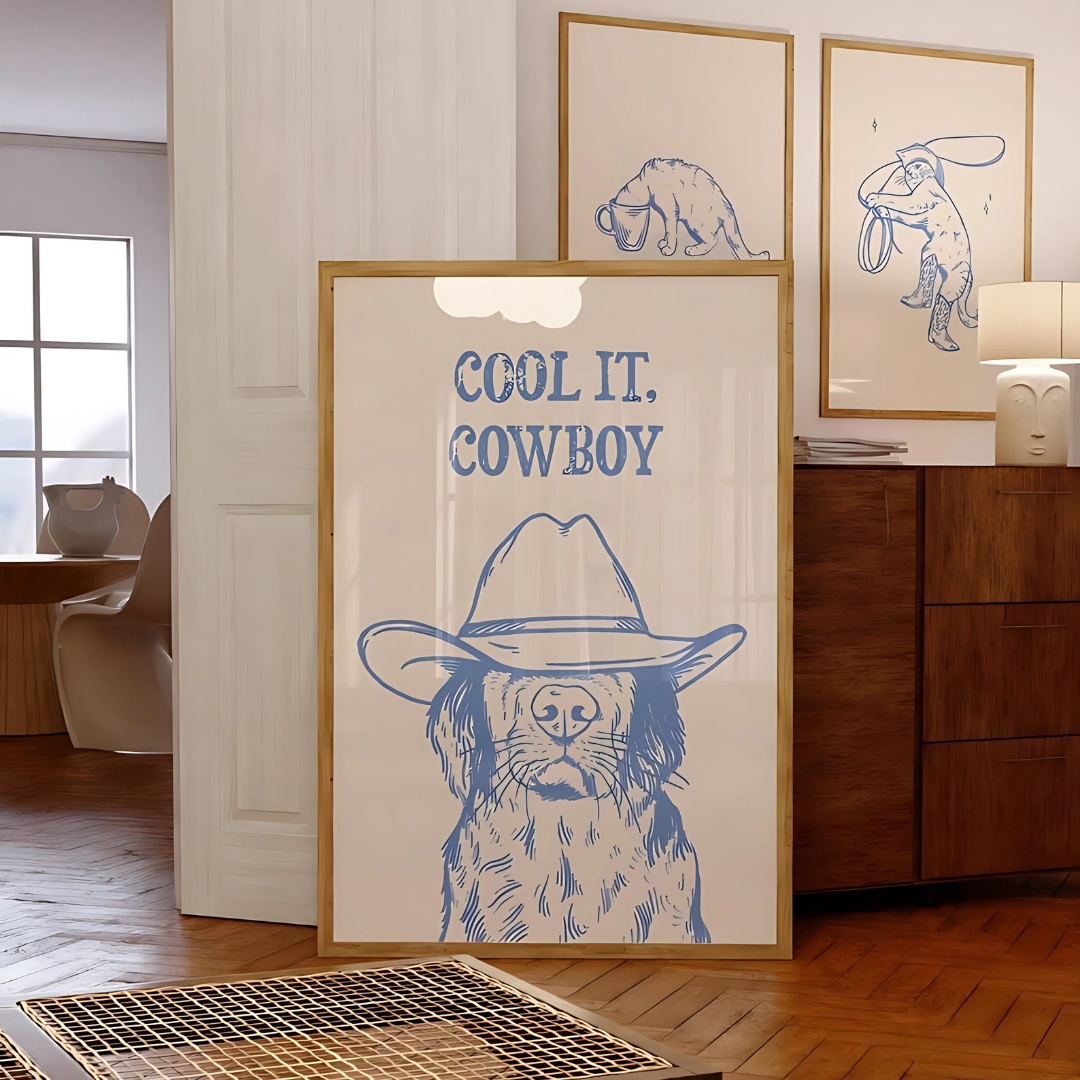 cool it cowboy art print (Printable+Physical)