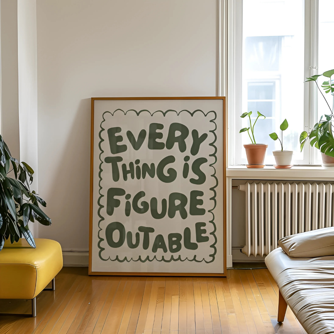 Sage Green Motivational Wall Art(Printable+Physical)