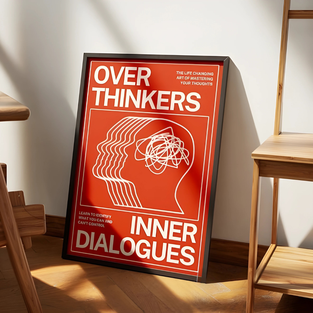 Trippy Orange Overthinkers Art Print(Printable+Physical)