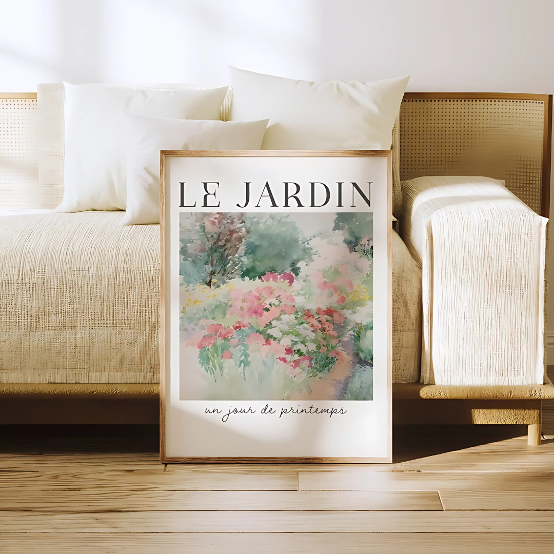 Spring Floral Garden Painting(Printable+Physical)