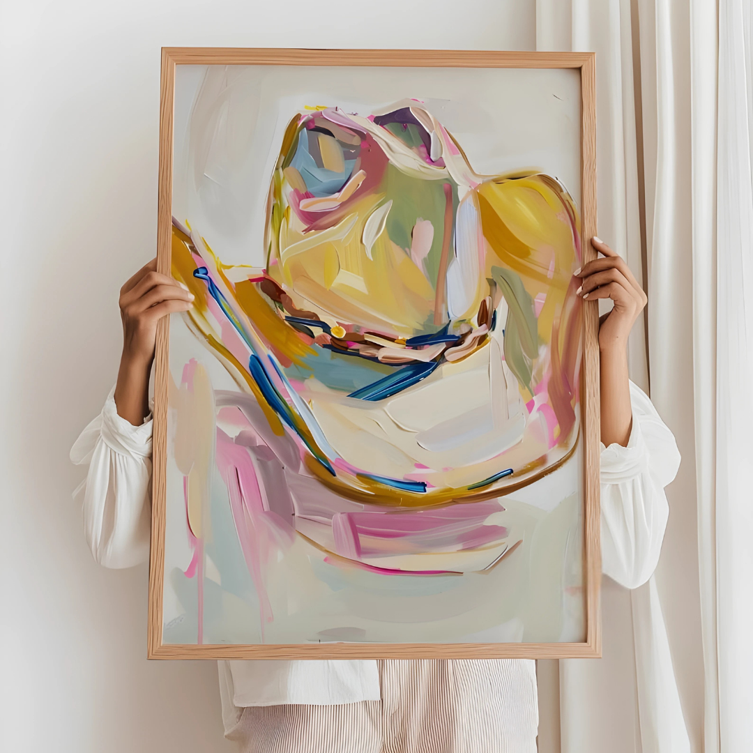 Western Cowboy hat Print Wall Art (Printable+Physical)