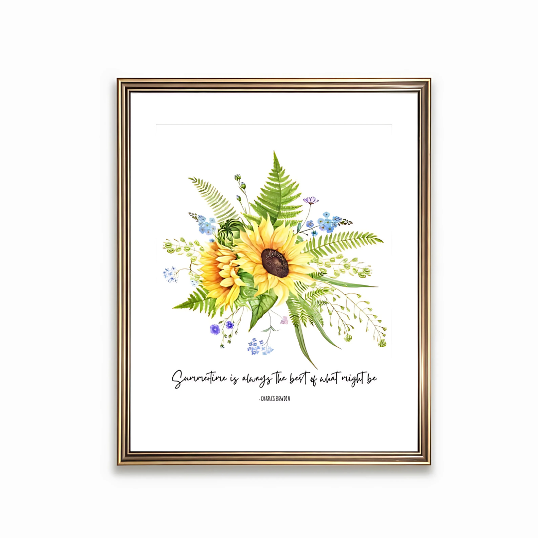 Summertime Is Always The Best Of What Might Be Printable Quote Wall Art(Printable+Physical)