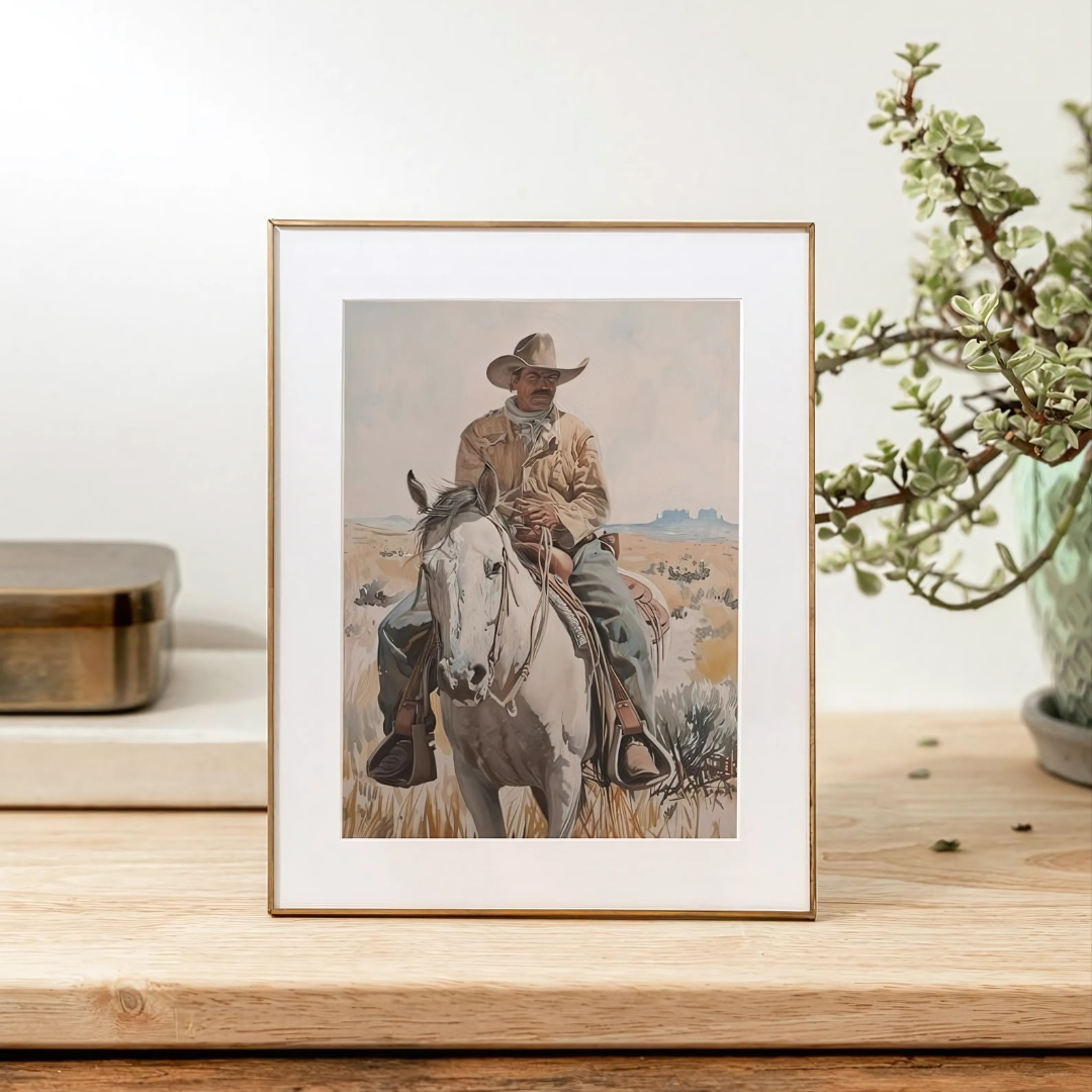 Western Cowboy Vintage Wall Art(Printable+Physical)