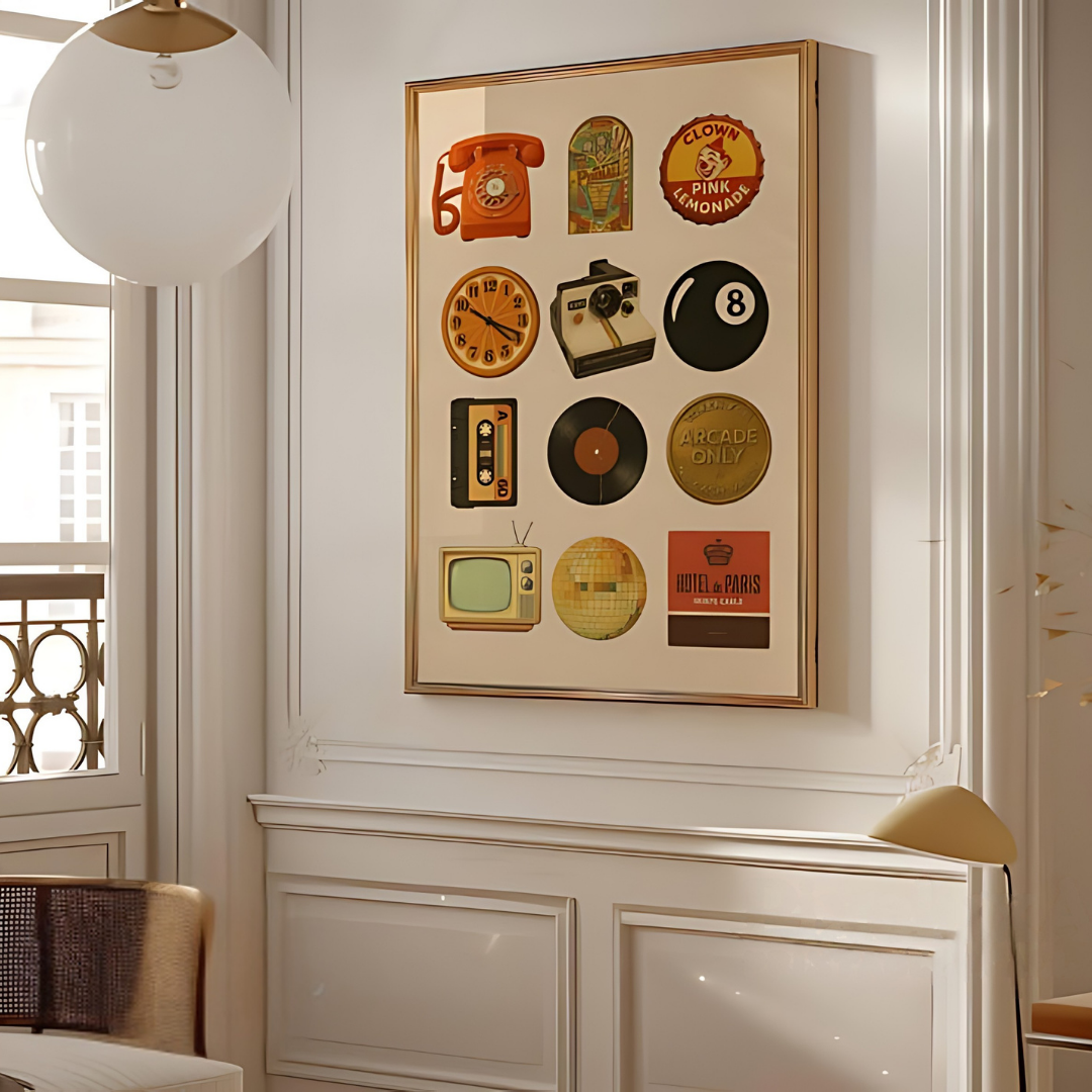 70s Trendy Collage Wall Art(Printable+Physical)