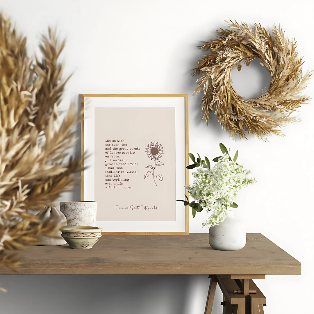 Summer Quote Print Wall Art(Printable+Physical)