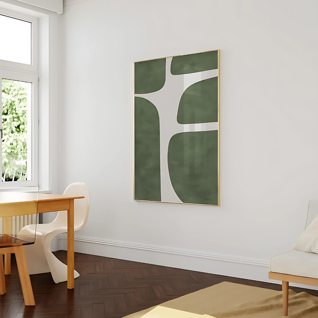 Modern Green Beige Minimalist Printable Art(Printable+Physical)