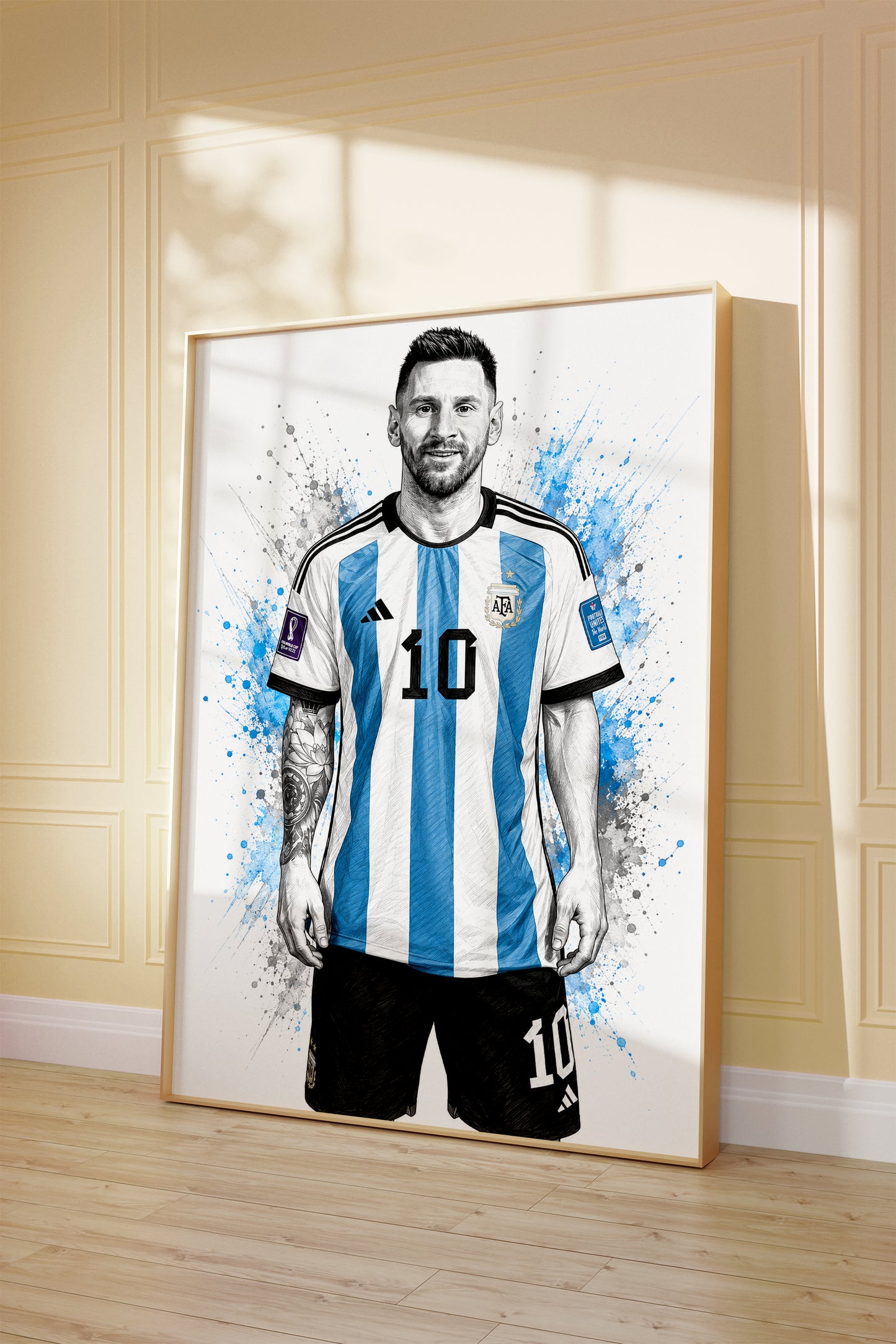 Lionel Messi Argentina #10 Wall Art Print (Printable+Physical)