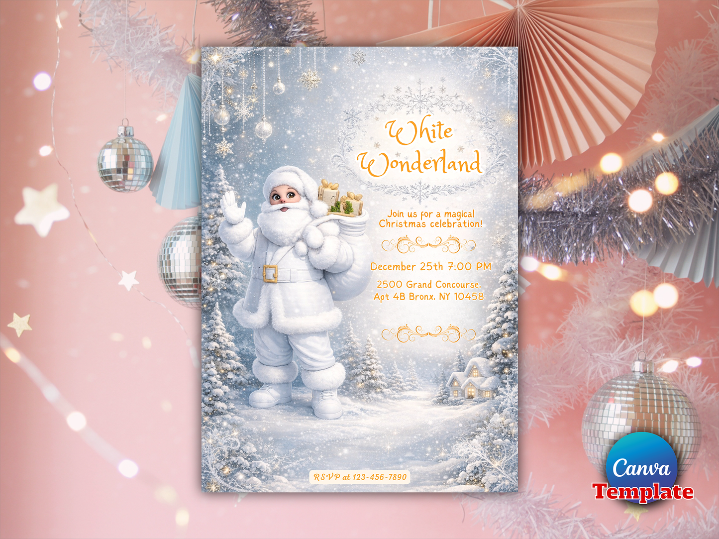 Snowy Wonderland Christmas Tree Cards