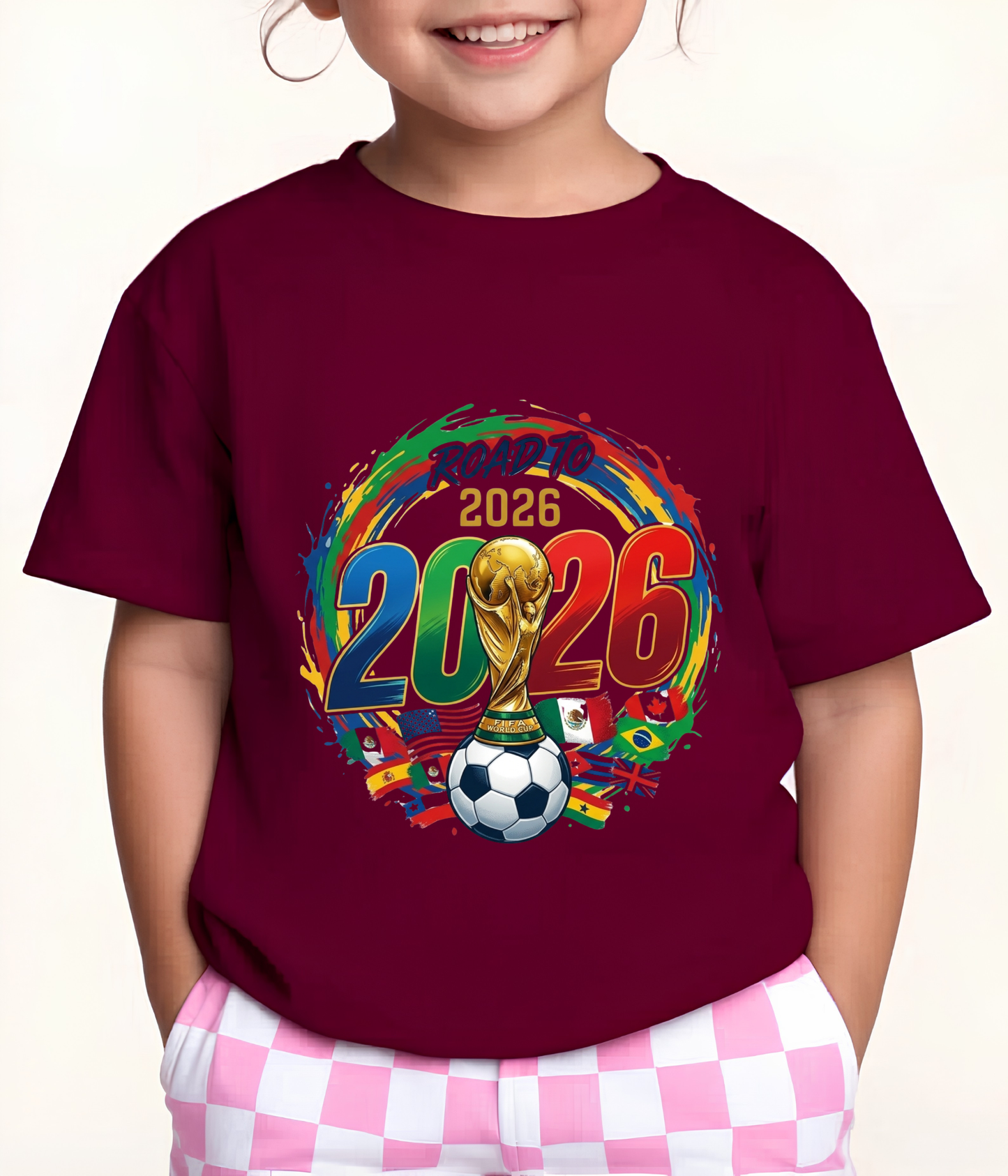 Official 2026 World Cup "Road to 2026" Unisex Navy T-Shirt (physical)