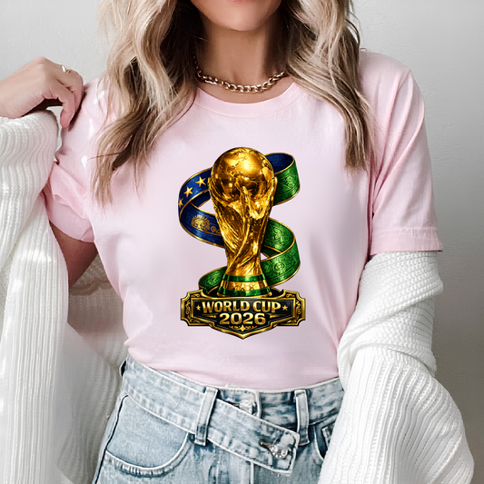 Celebrate the excitement of the world Cup 2026 Trophy Premium Graphic T-Shirt (Physical)