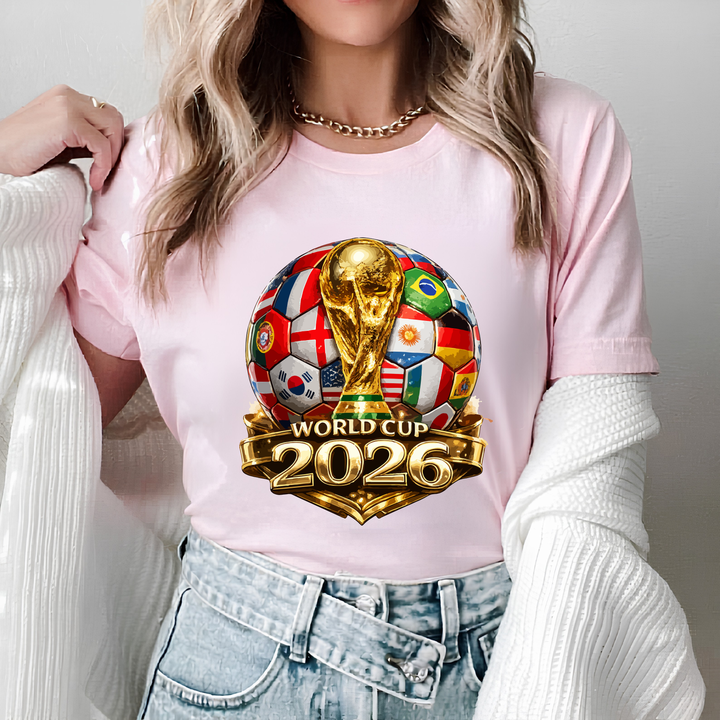 World Cup 2026 International Flags Graphic Tee - Premium Football Tournament Shirt (physical)