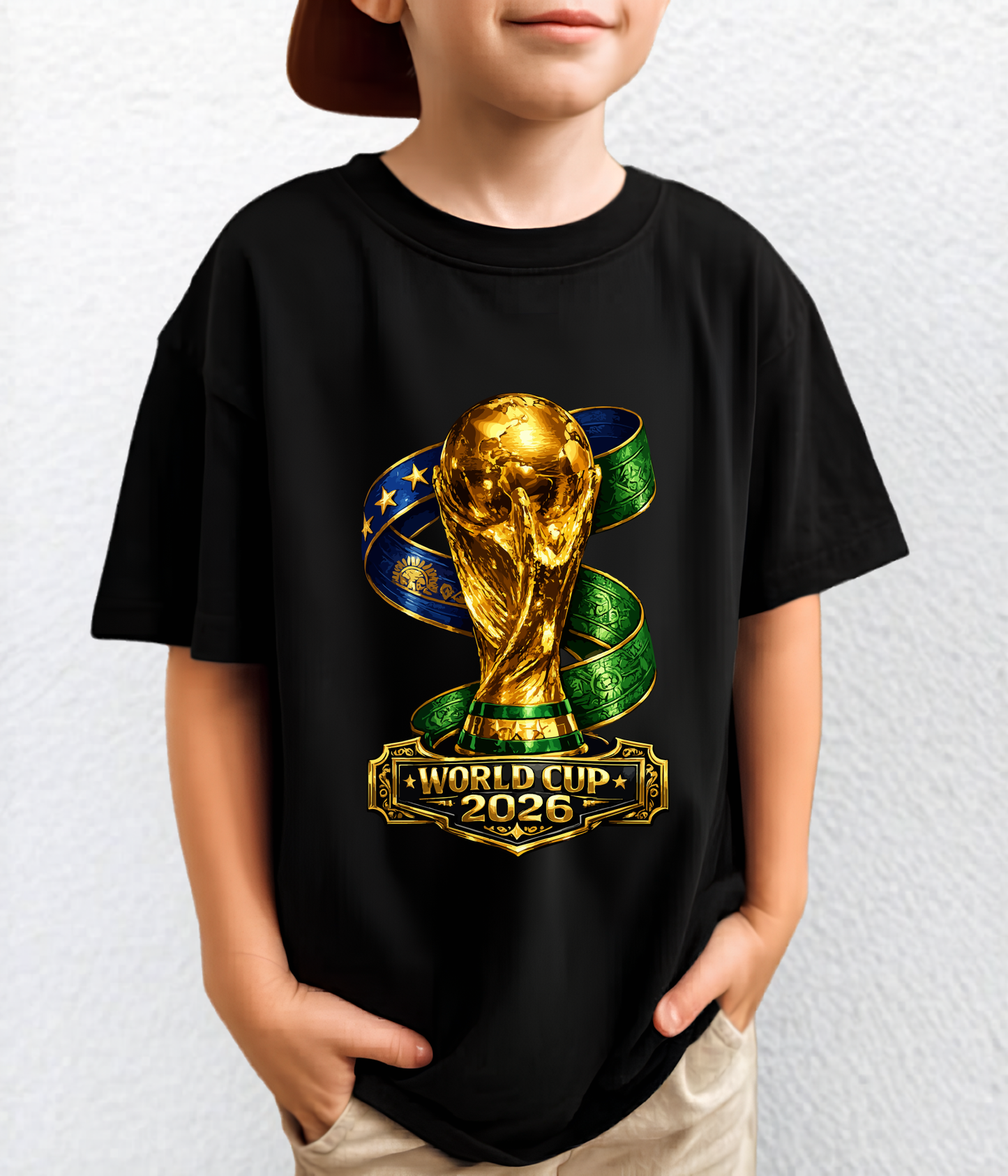 Celebrate the excitement of the world Cup 2026 Trophy Premium Graphic T-Shirt (Physical)