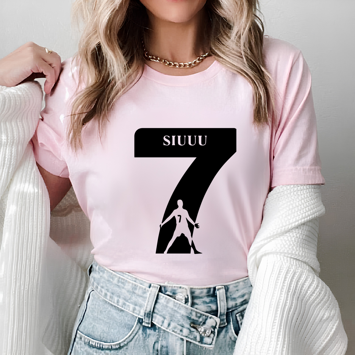 FIFA World Cup 2026 Cristiano Ronaldo SIUUU Number 7 Graphic Tee (physical)