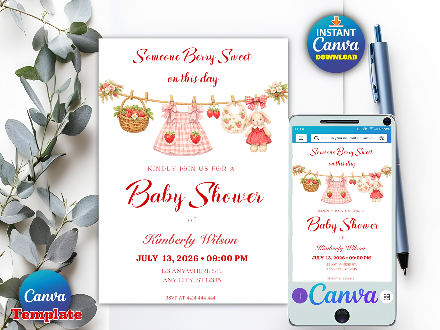 Baby in Bloom Invitation, Wildflowers Baby Shower Invitation, Purple Pink Flower Invitation,Wild Flower Invite, Floral Baby Brunch Invite (Copy)