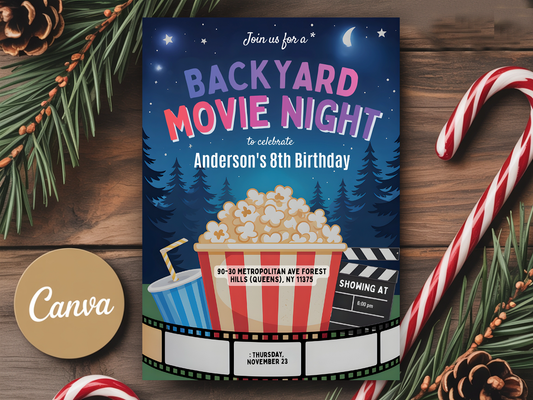Under The Stars Party Movie Sleepover Party