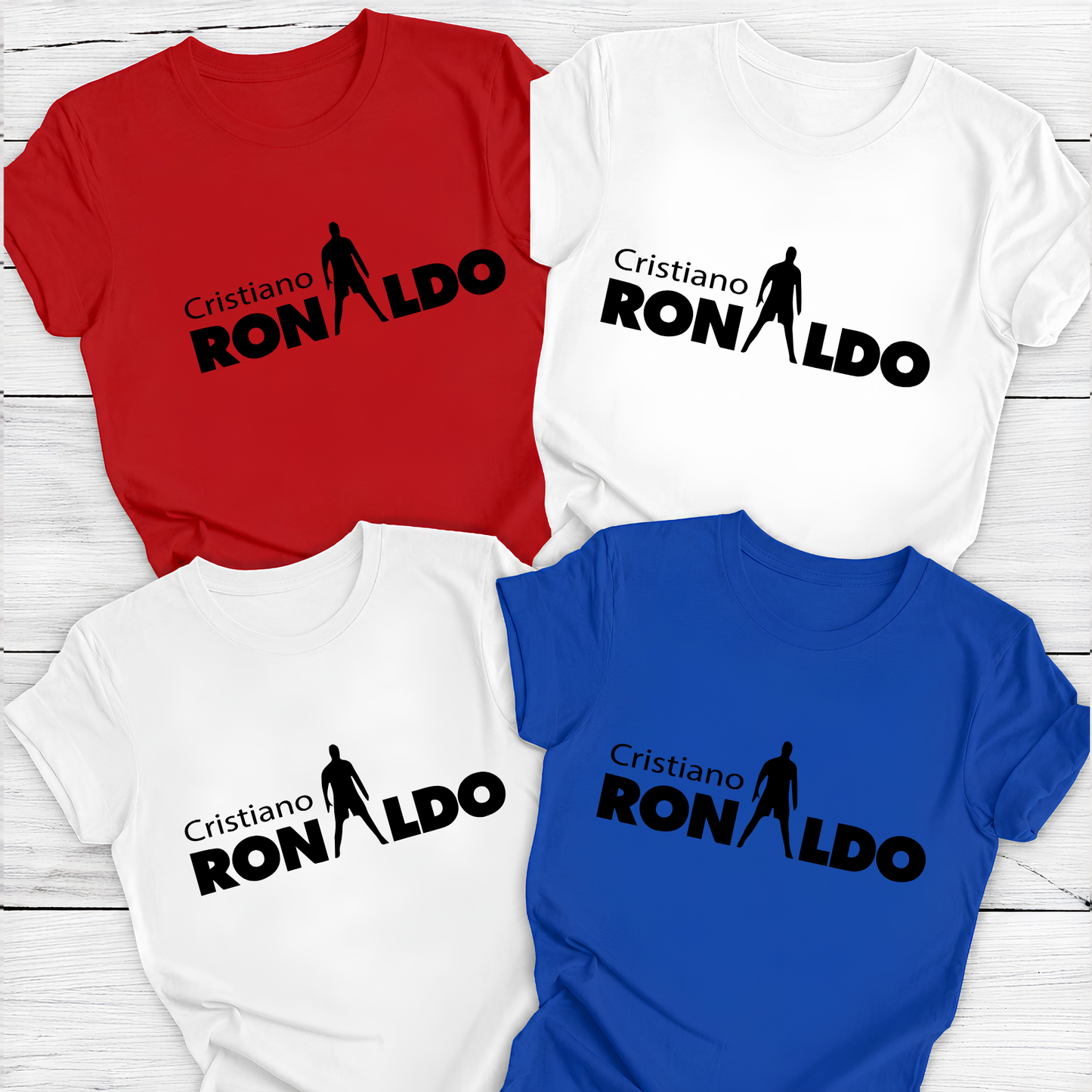 FIFA World Cup 2026 Cristiano Ronaldo Name Silhouette Combo Graphic Tee (physical)