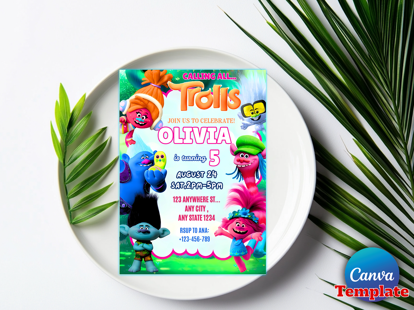 Calling All Celebrate Birthday Invitation Template