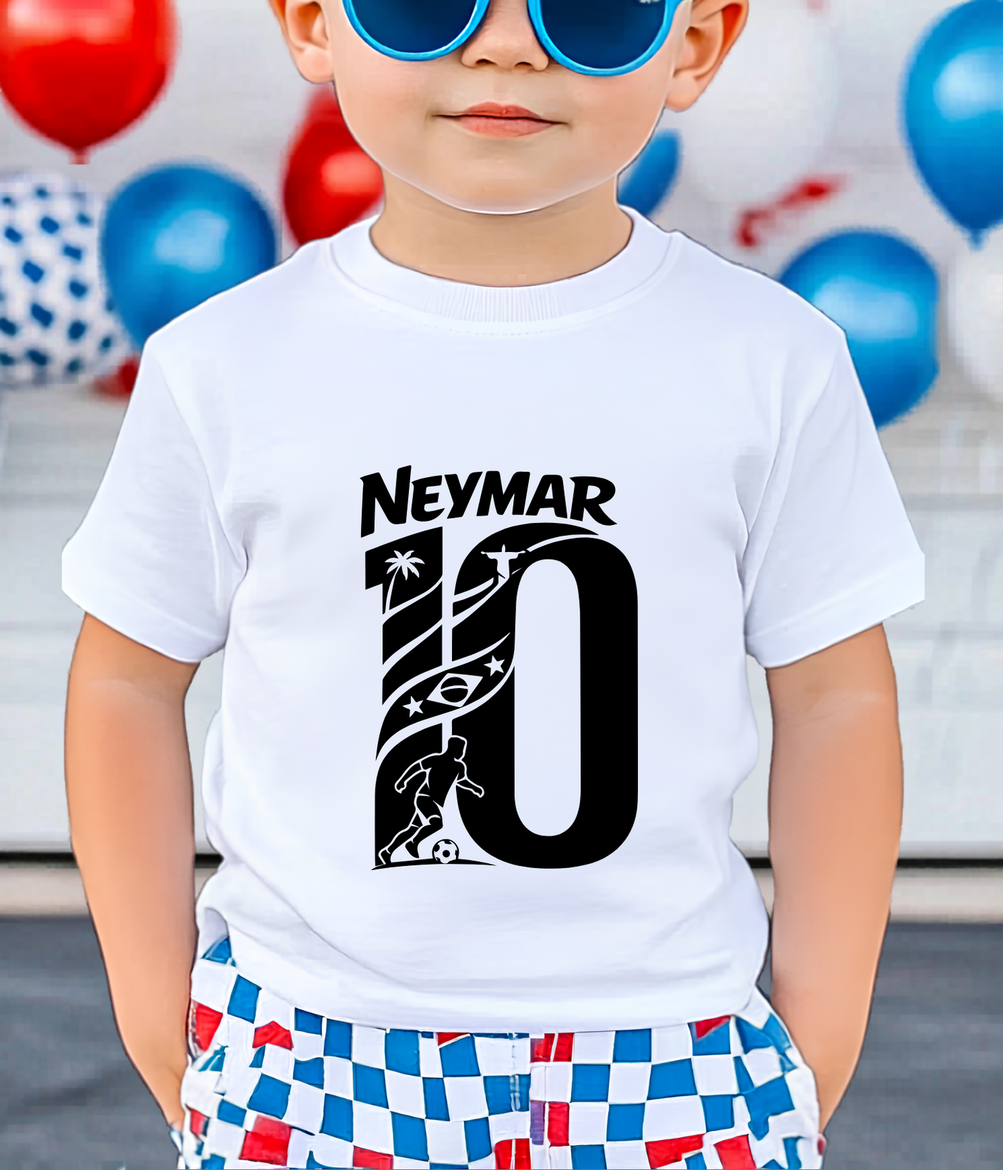 FIFA World Cup 2026 Neymar Brazil Number 10 Graphic Printed Beige T-Shirt (physical)