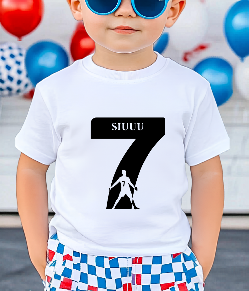 FIFA World Cup 2026 Cristiano Ronaldo SIUUU Number 7 Graphic Tee (physical)