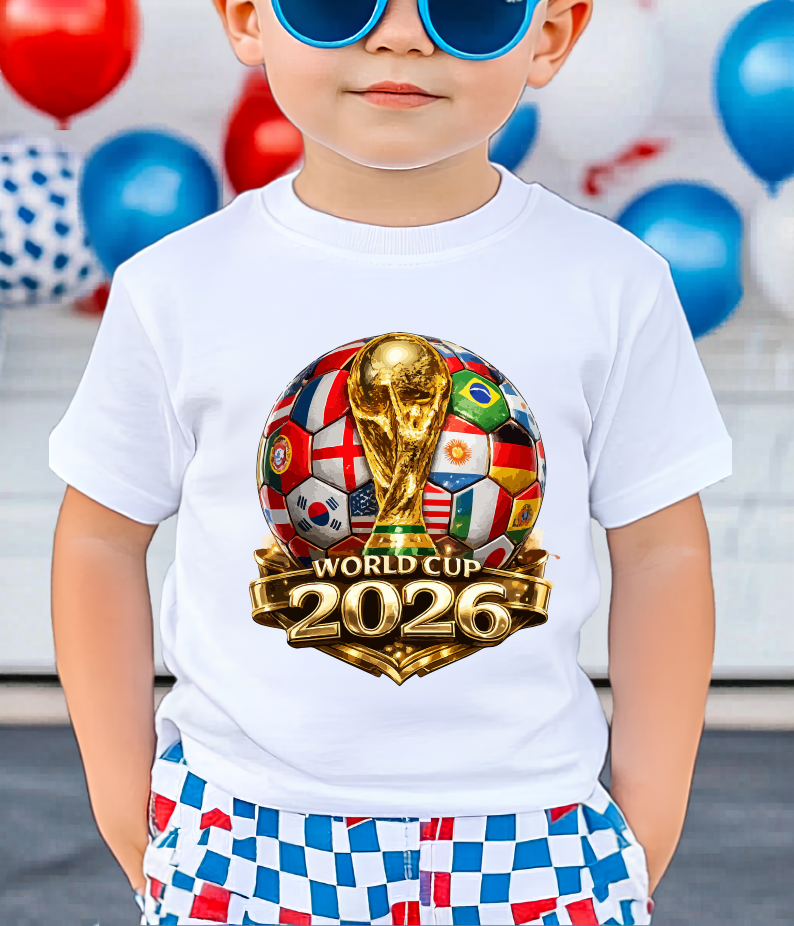 World Cup 2026 International Flags Graphic Tee - Premium Football Tournament Shirt (physical)