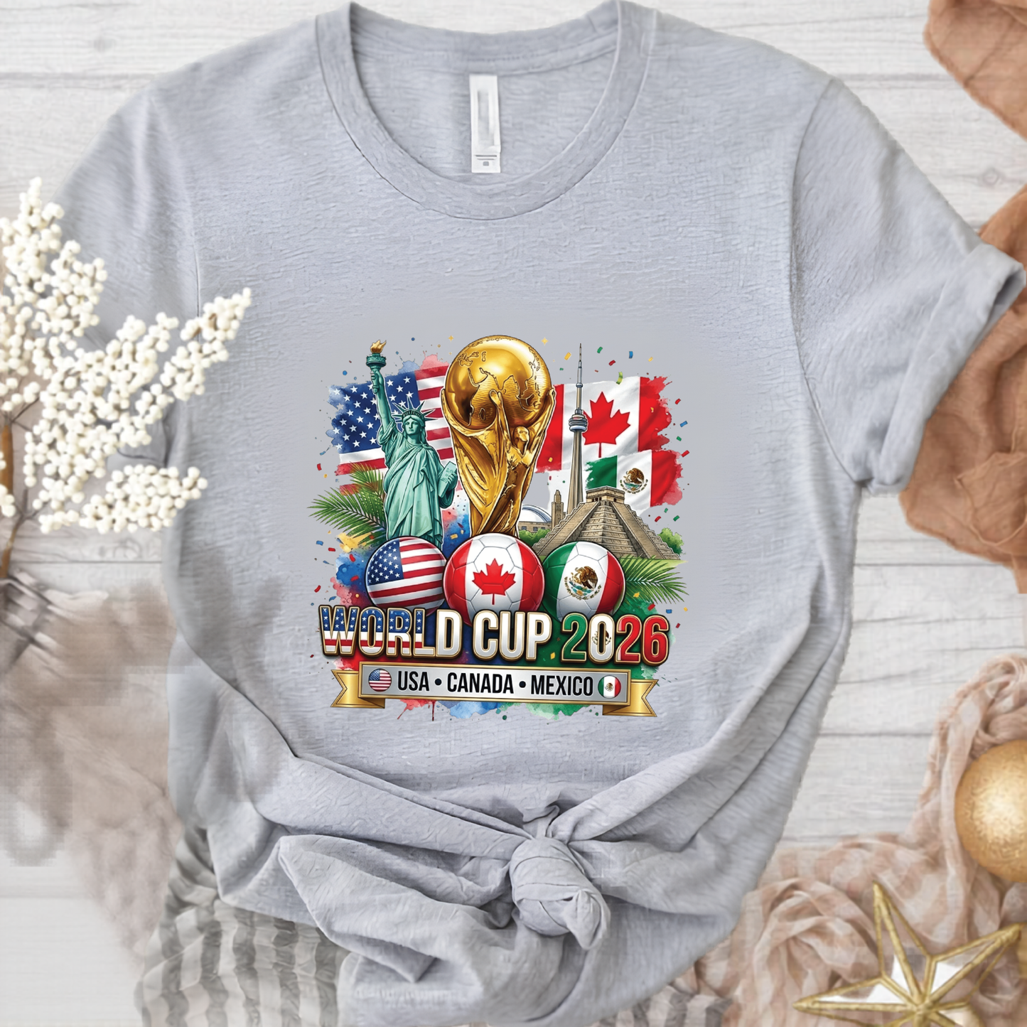 United Host Cities 2026 Soccer Championship Landmark Collage Apparel (physical)