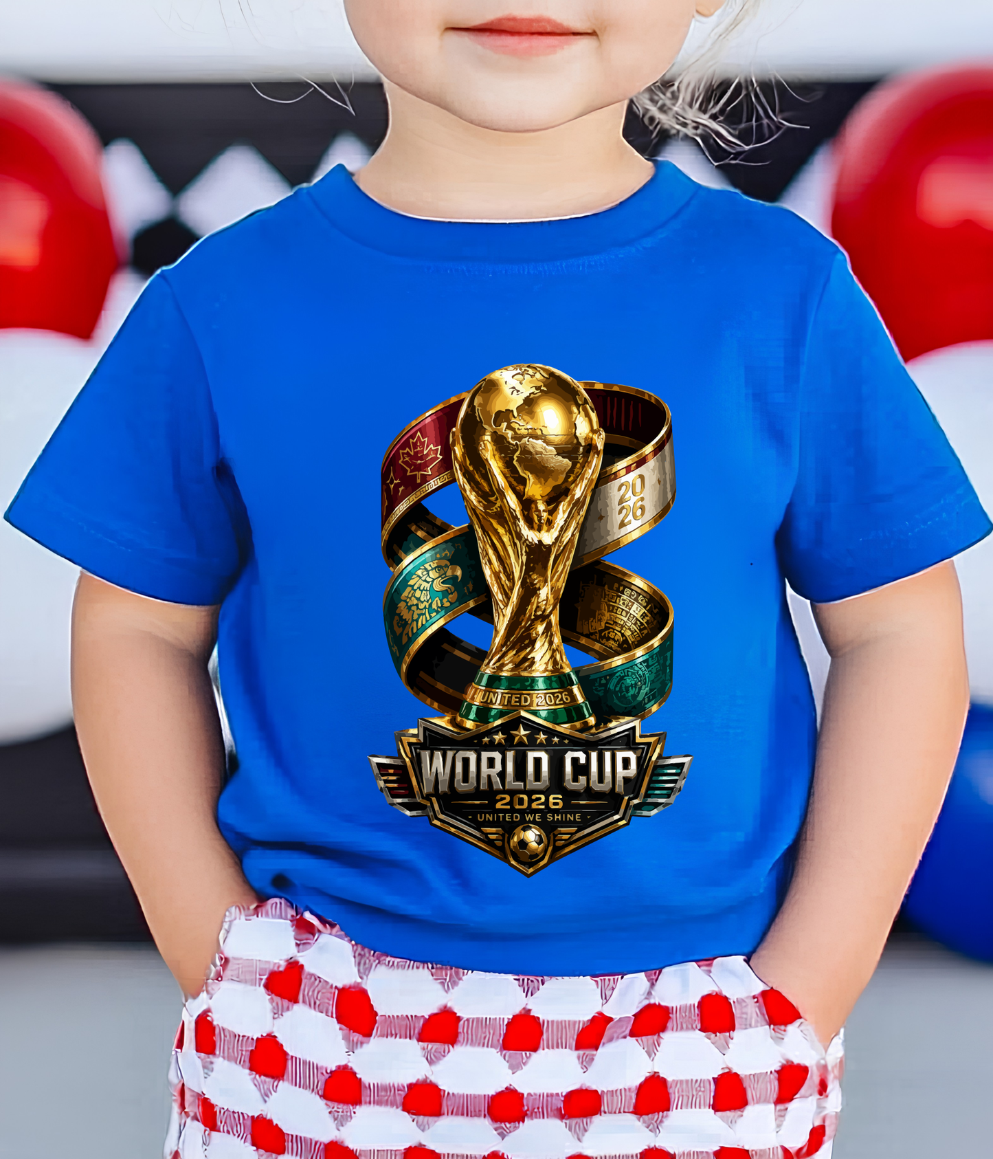 Official 2026 World Cup United We Shine Trophy T-Shirt - Premium Soccer Fan Graphic Tee (physical)