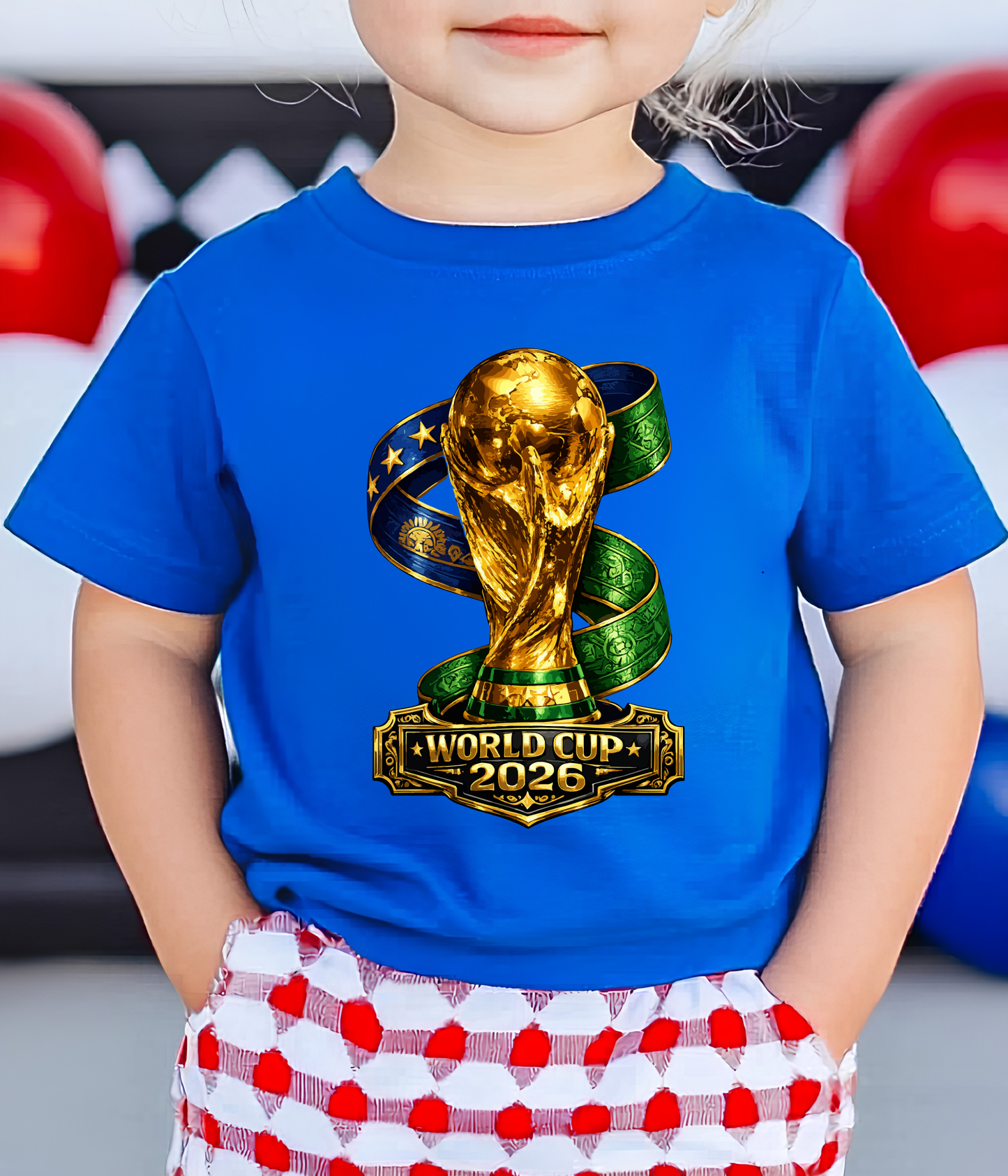 Celebrate the excitement of the world Cup 2026 Trophy Premium Graphic T-Shirt (Physical)