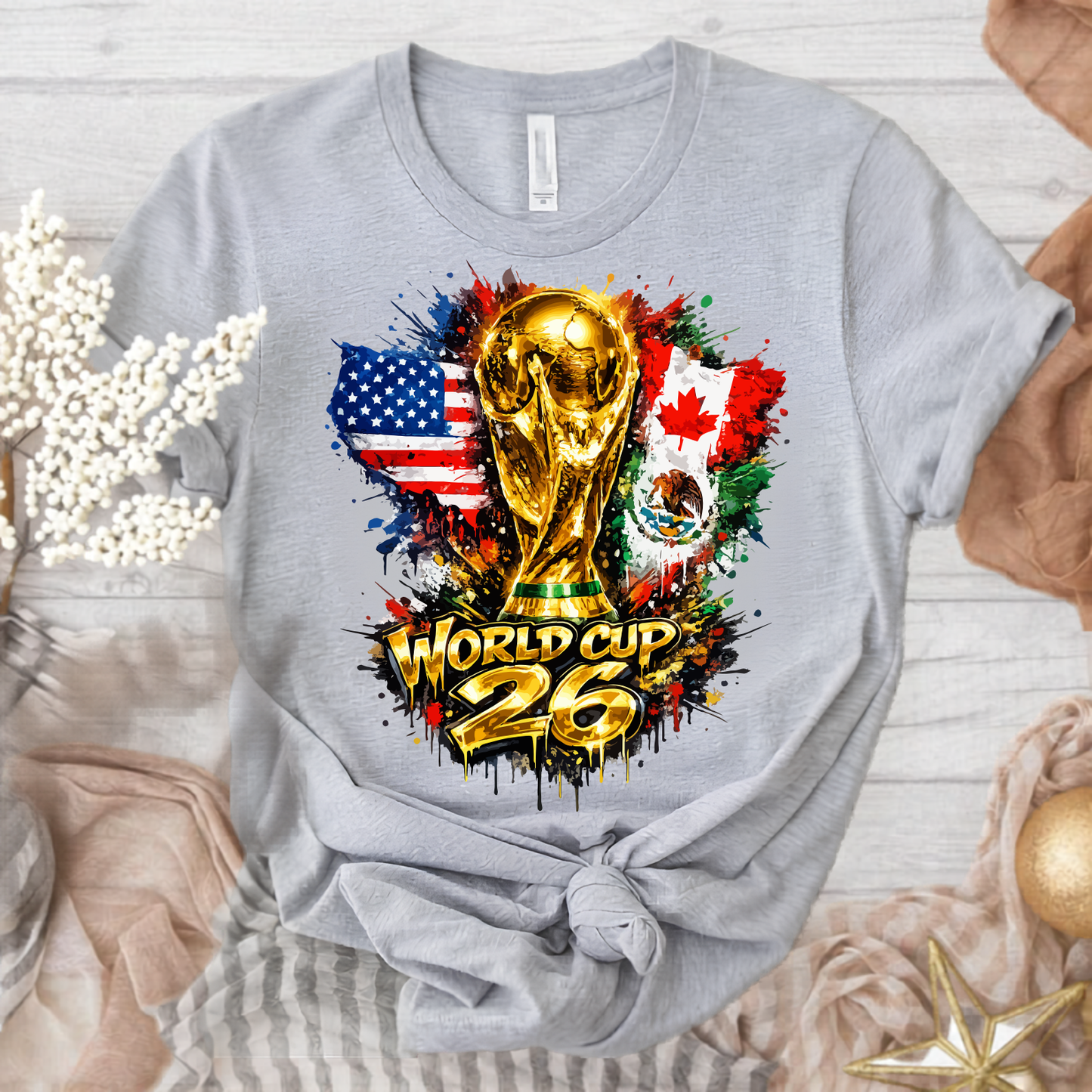 World Cup 2026 United Graphic Tee - USA, Canada & Mexico Fan Shirt