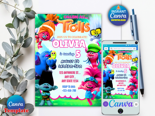 Calling All Celebrate Birthday Invitation Template