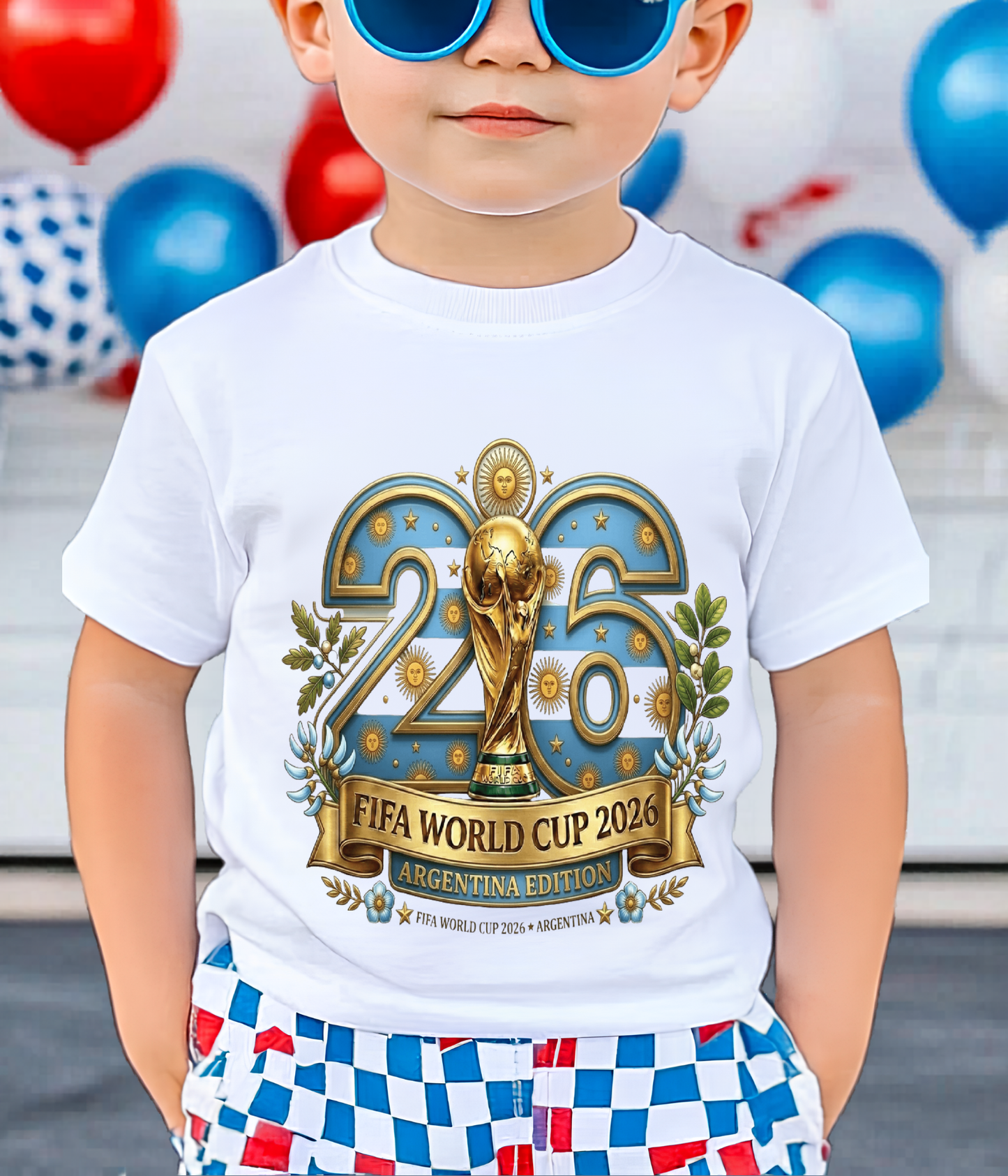 Official Argentina Edition 2026 World Cup Grey Graphic Tee (physical)