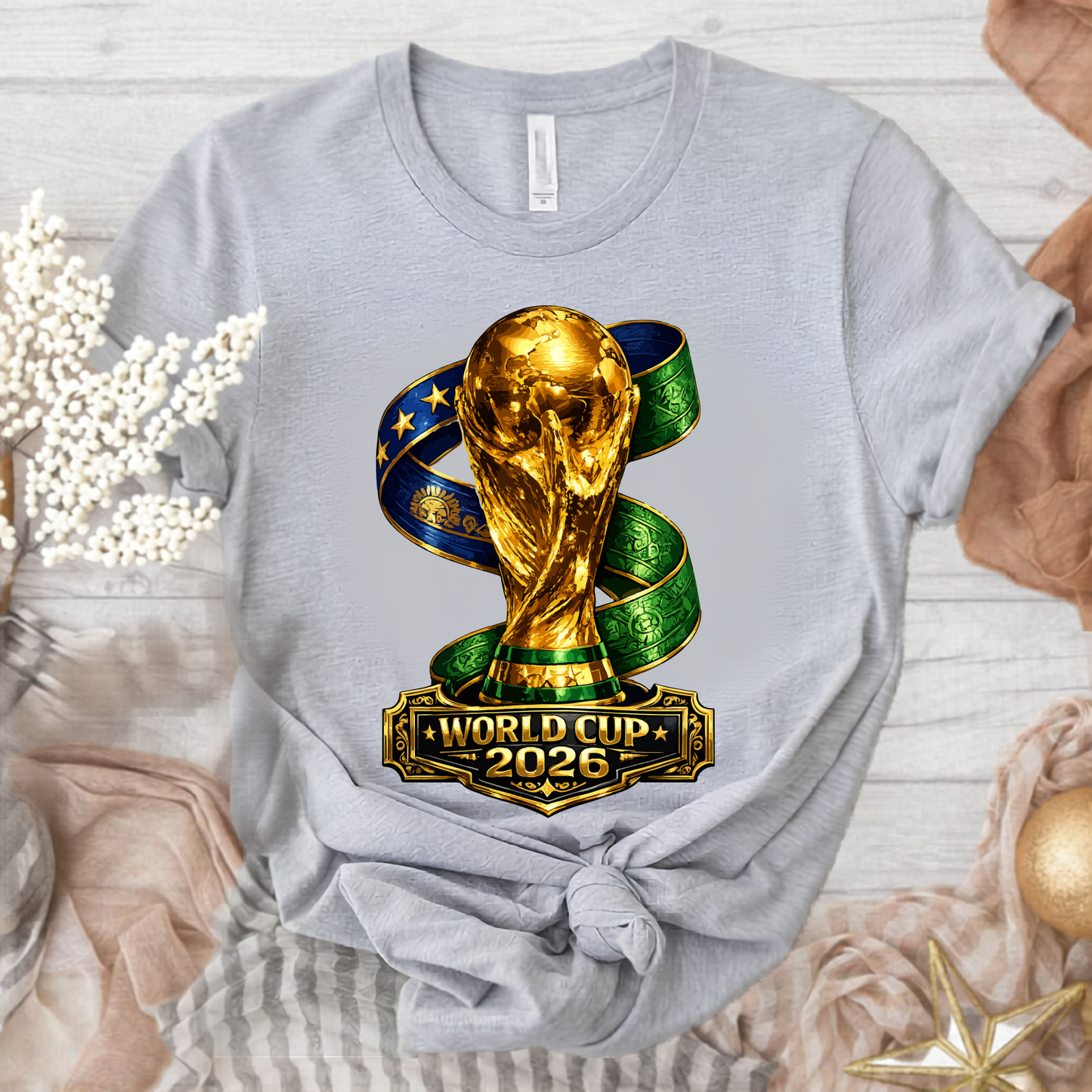 Celebrate the excitement of the world Cup 2026 Trophy Premium Graphic T-Shirt (Physical)