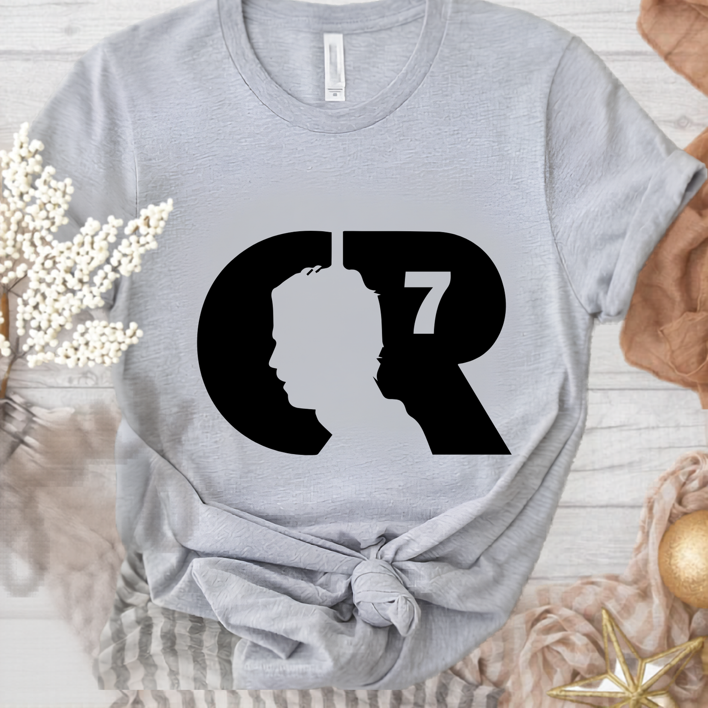 FIFA World Cup 2026 Cristiano Ronaldo CR7 Head Silhouette Graphic Tee (physical)