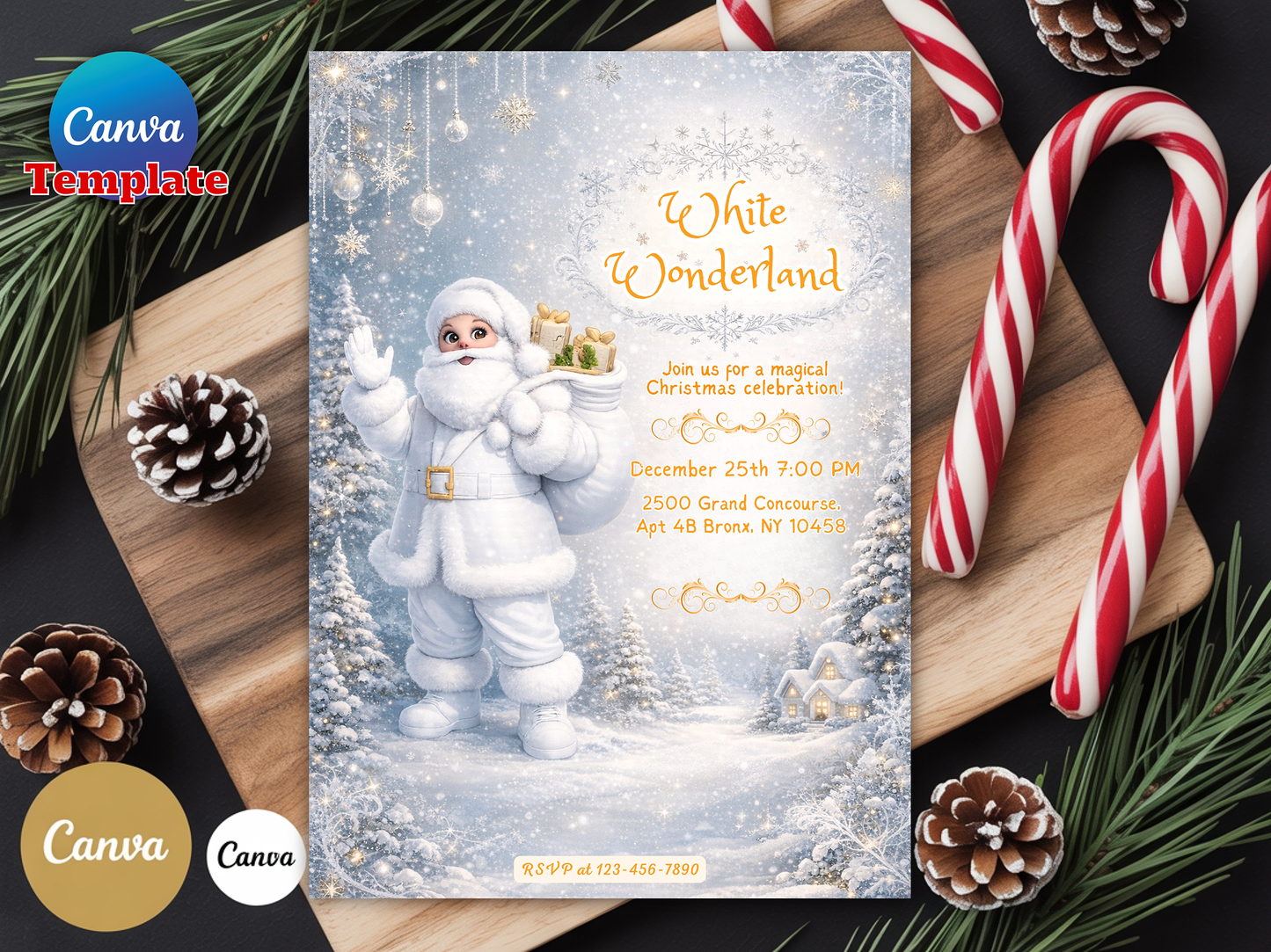 Snowy Wonderland Christmas Tree Cards