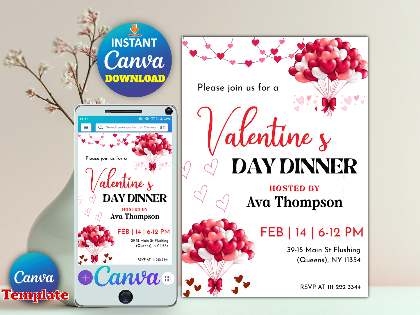 Valentine's Day Party Invitation