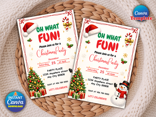Christmas Party Invitation Template