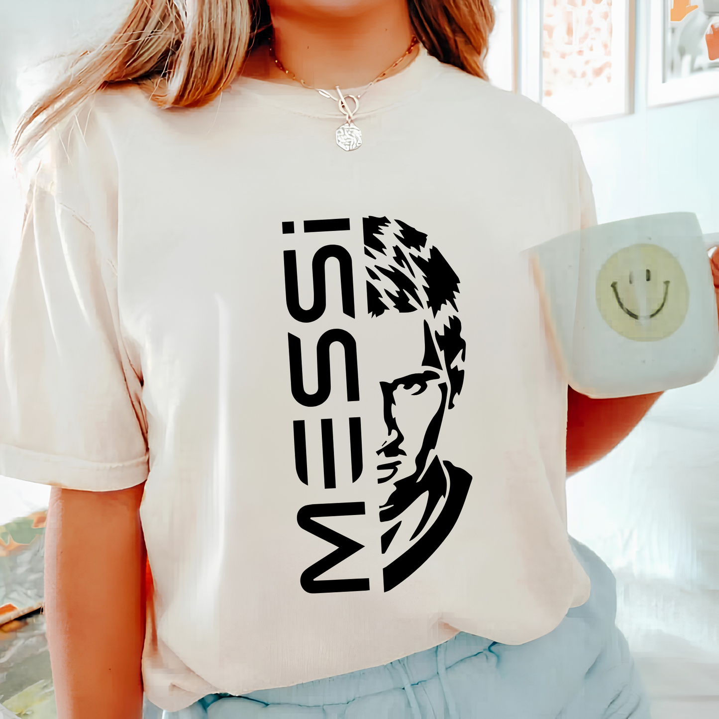FIFA World Cup 2026, Lionel Messi Half Face Text Graphic T-Shirt (physical)