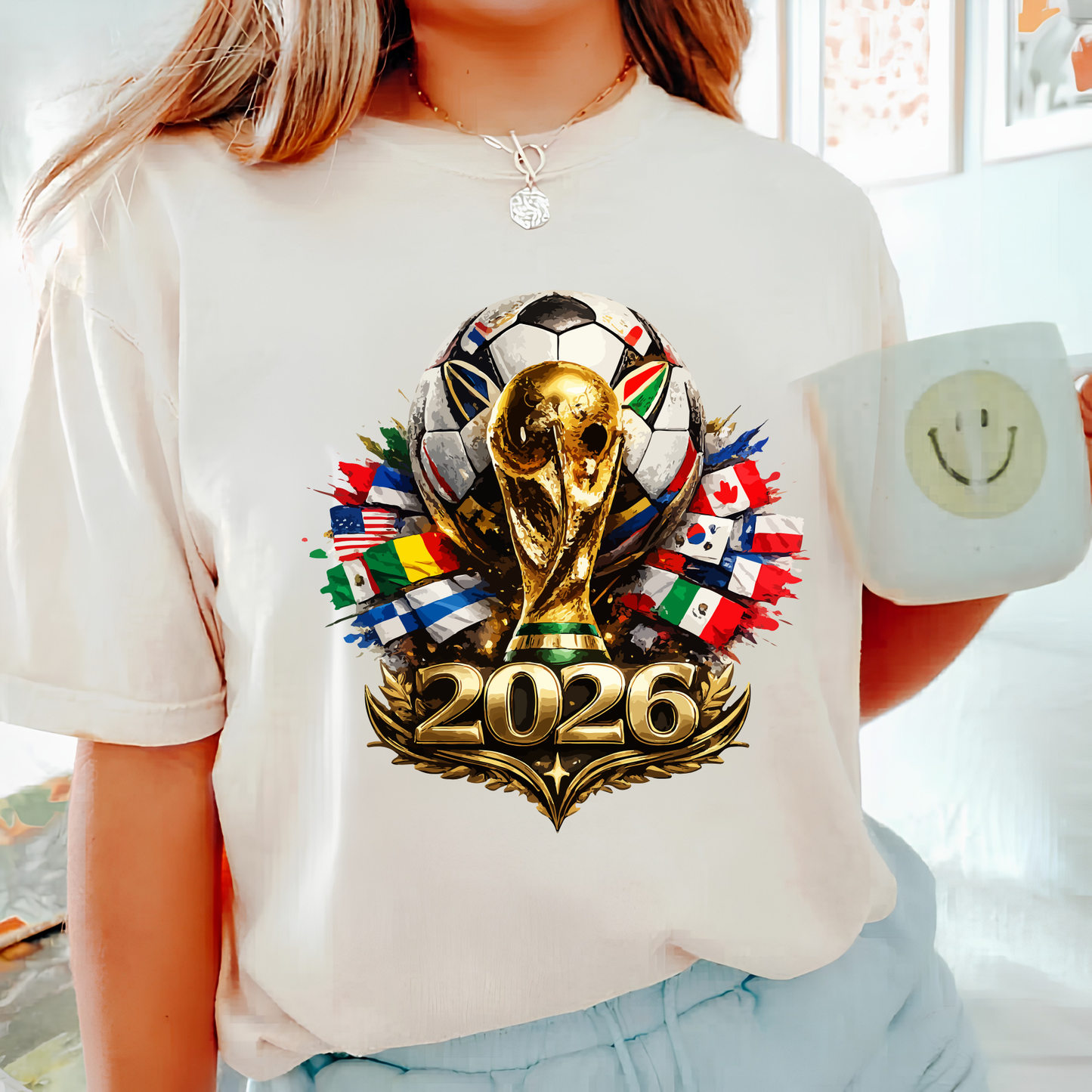 FIFA World Cup 2026 Special Edition Graphic Black Cotton T-Shirt (physical)