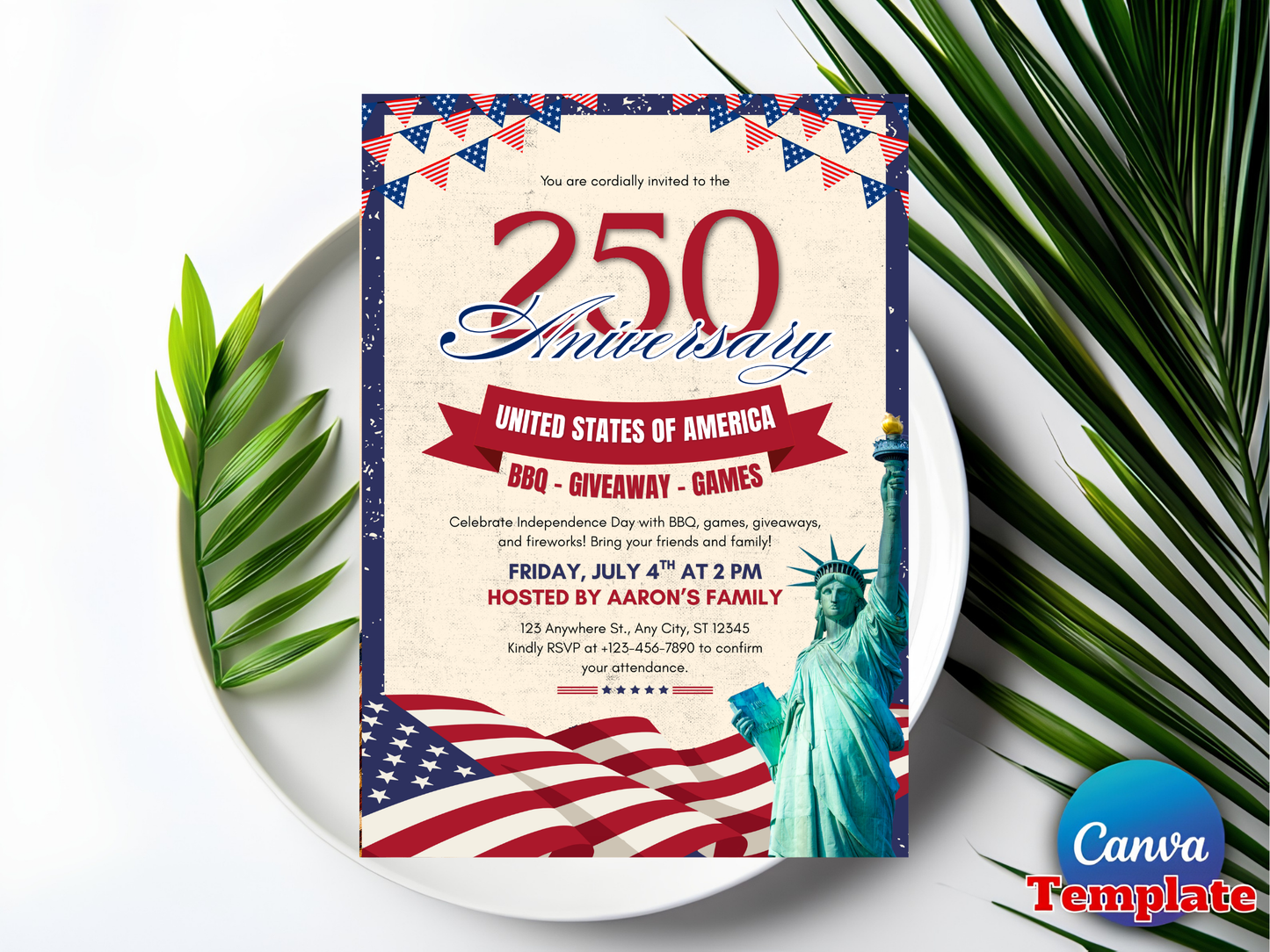 30th Birthday Invitation: Elegant BlackOne All American Boy Birthday Invitation Digital, 4th Of July First Birthday InviteBow, Coquette Style (Copy)