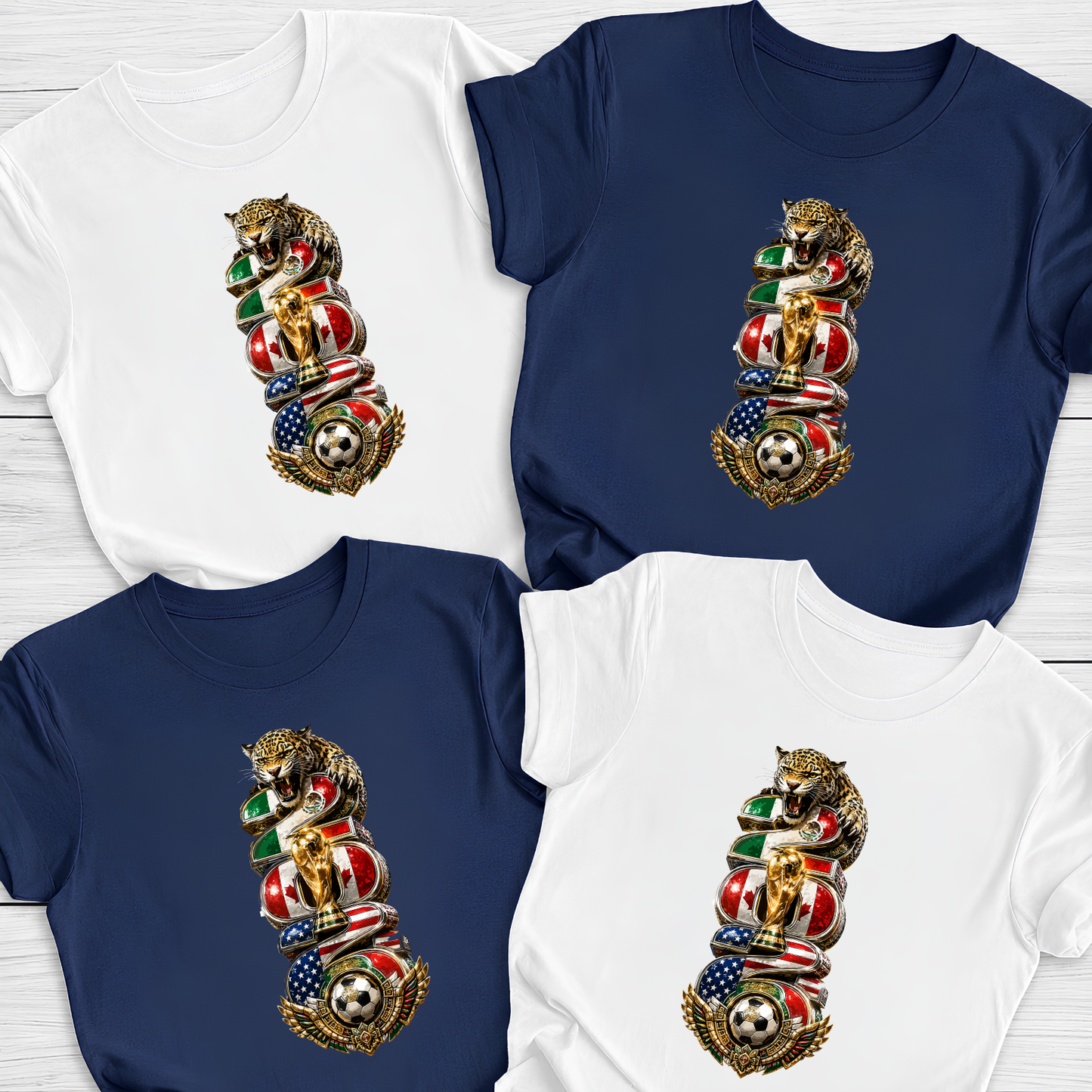 2026 World Cup Totem Jaguar T-Shirt - Tri-National Soccer Tournament Tee (physical)
