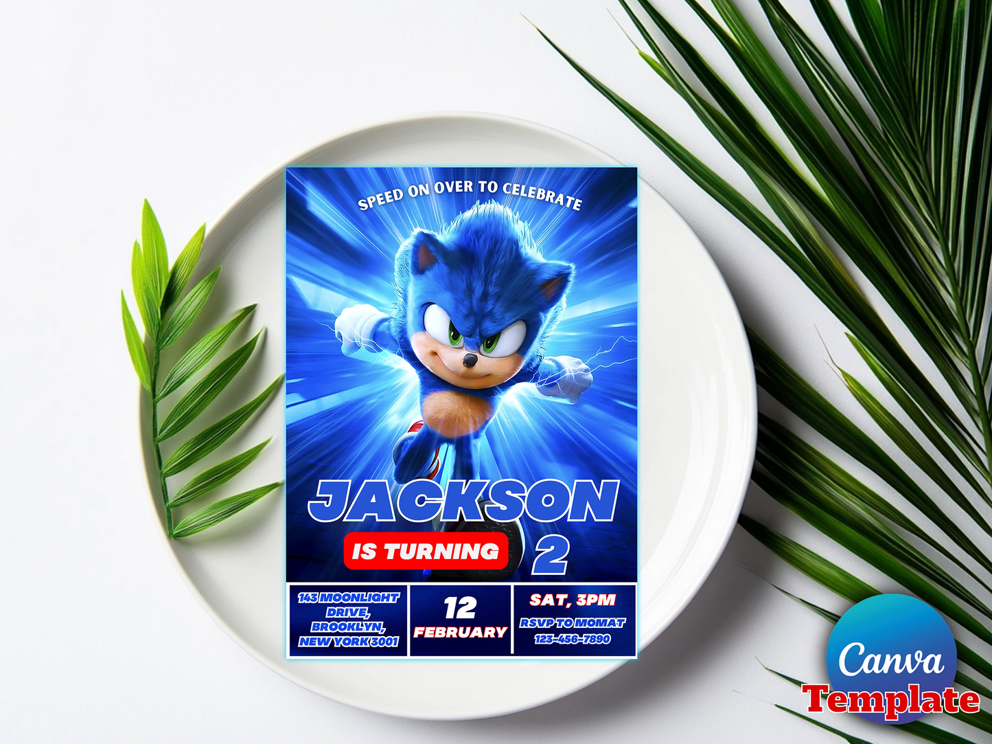 Jakson is turning Birthday Invitation Template