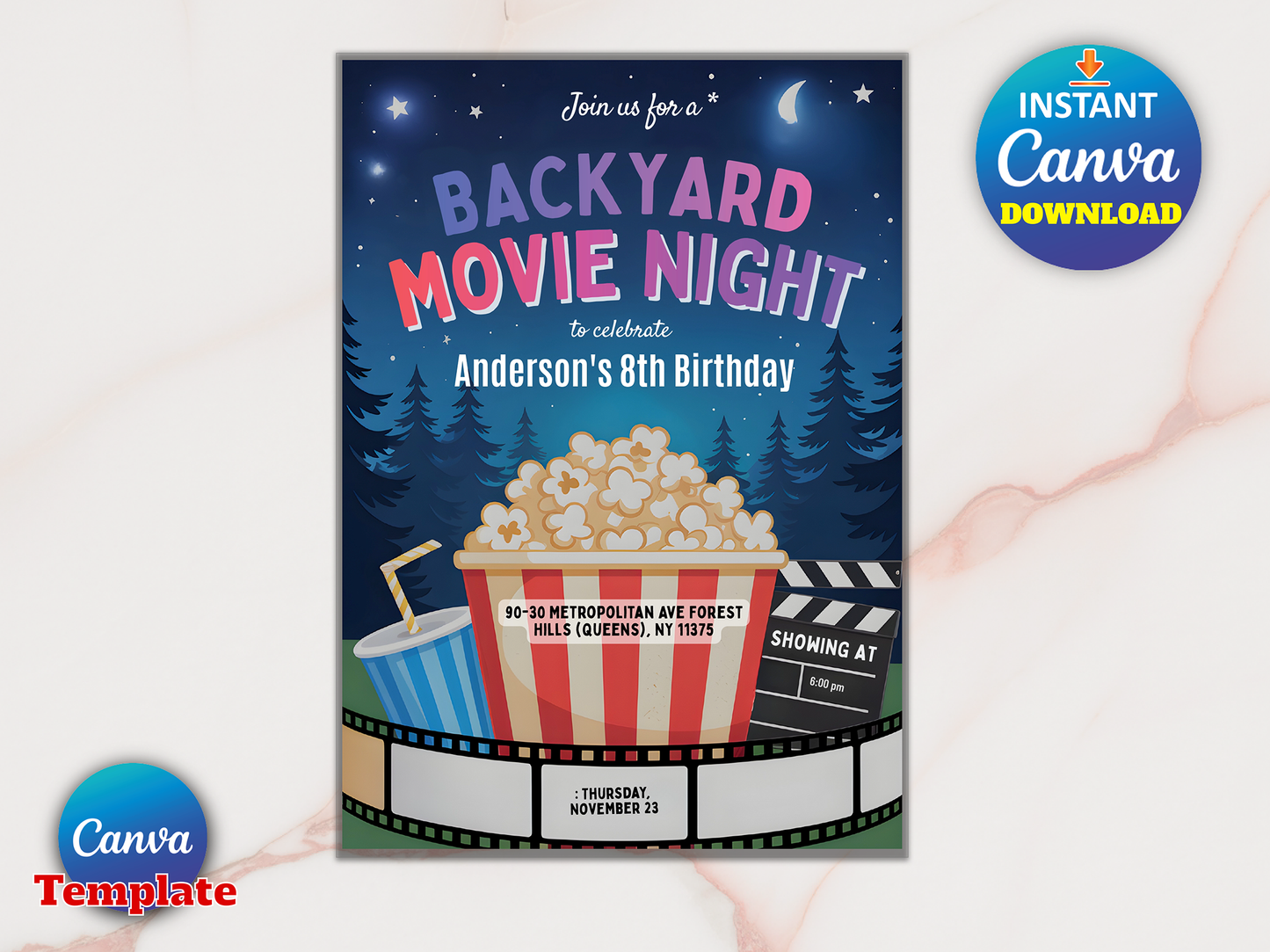 Under The Stars Party Movie Sleepover Party