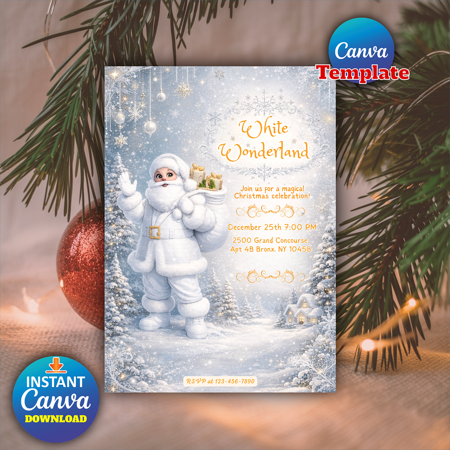 Snowy Wonderland Christmas Tree Cards