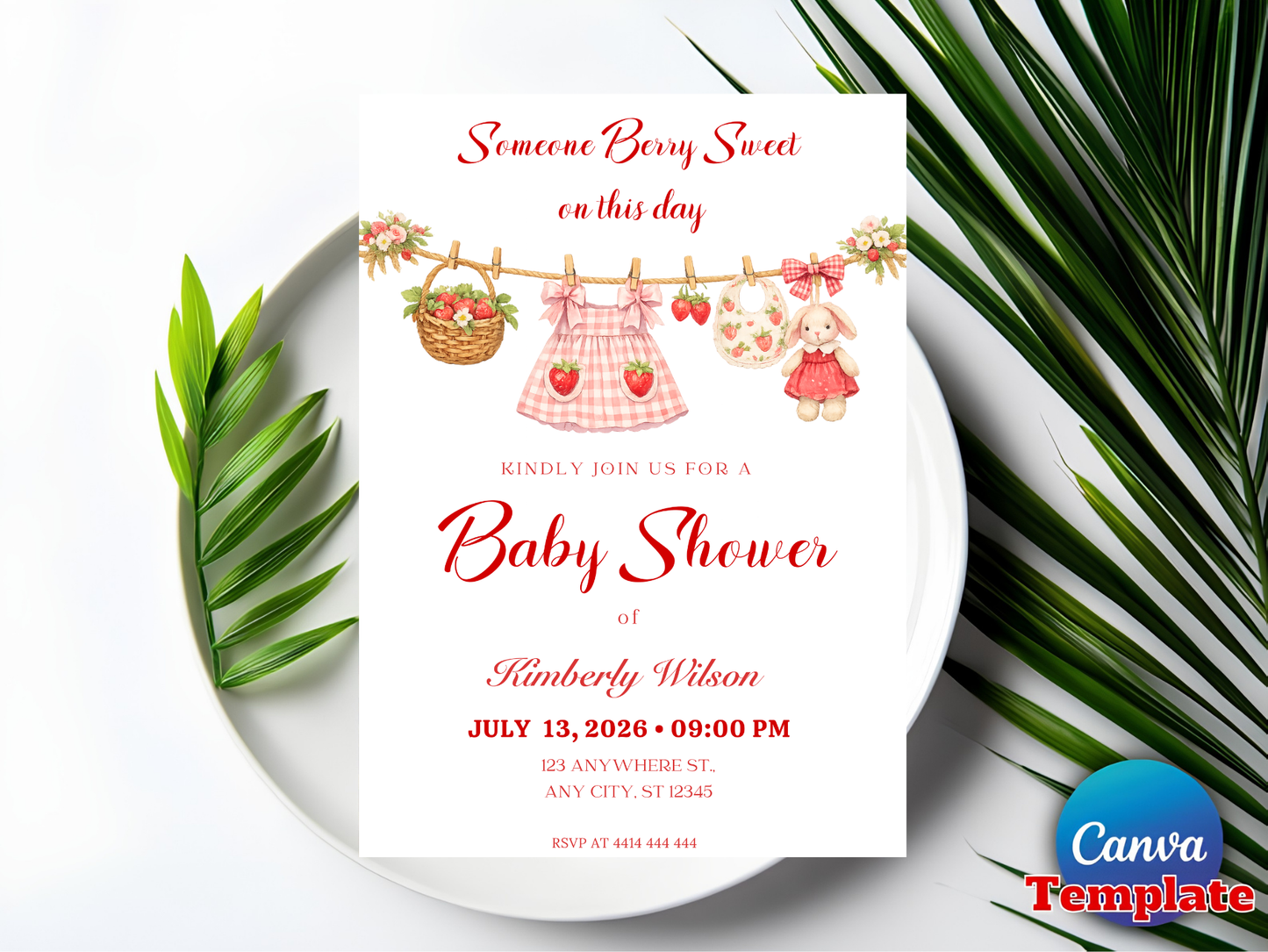 Baby in Bloom Invitation, Wildflowers Baby Shower Invitation, Purple Pink Flower Invitation,Wild Flower Invite, Floral Baby Brunch Invite (Copy)