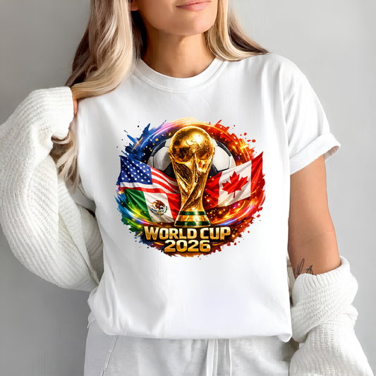 Official World Cup 2026 Host Countries USA, Canada & Mexico Graphic T-Shirt Collection (physical)