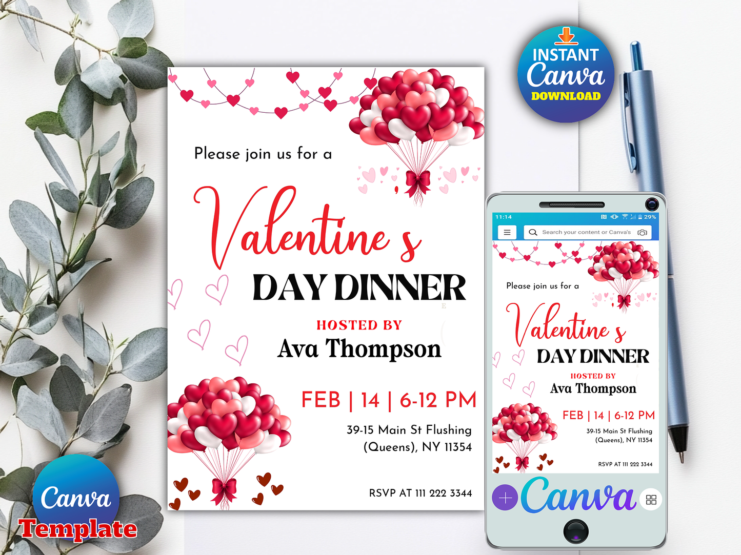 Valentine's Day Party Invitation
