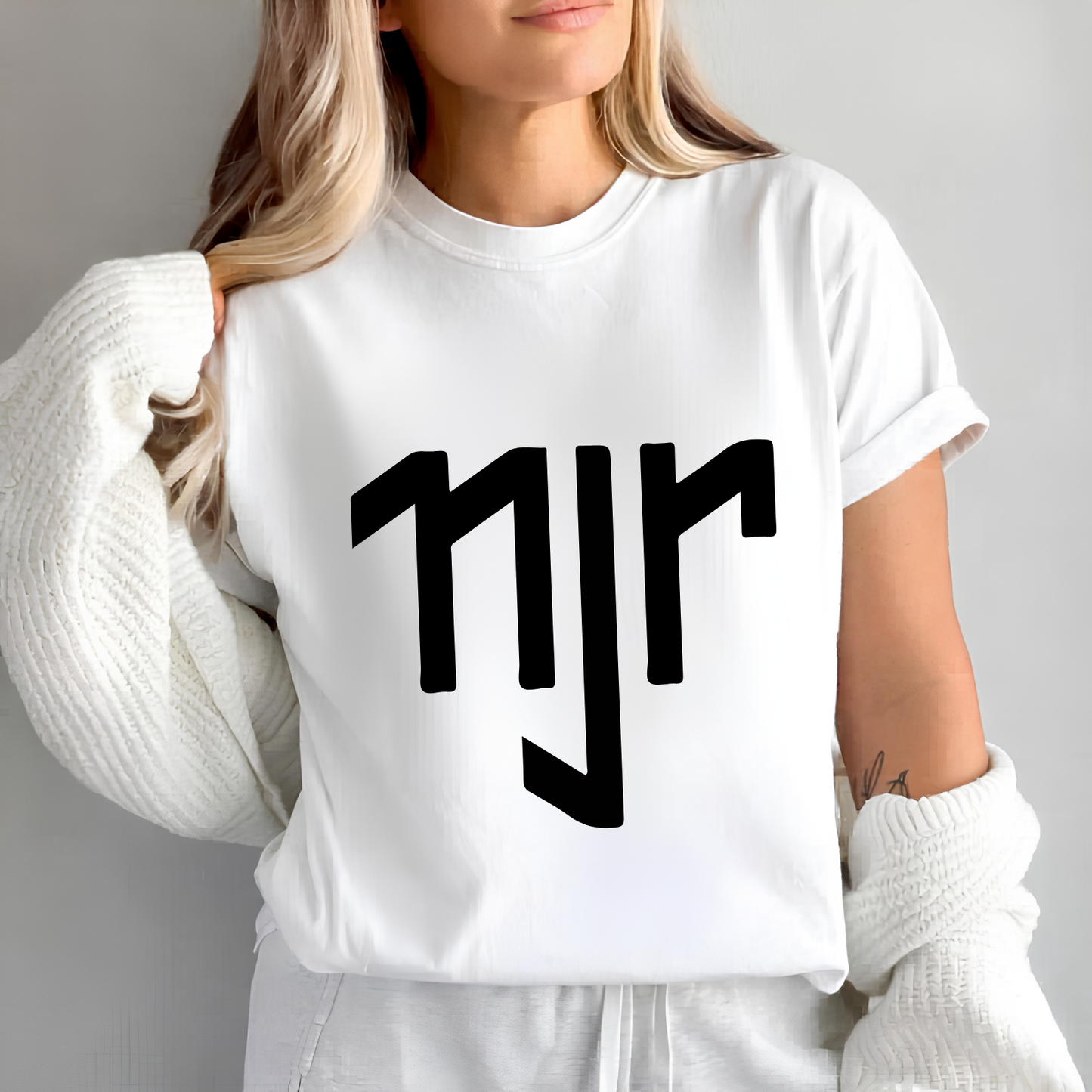 FIFA World Cup 2026 Neymar NJR Signature Logo Minimalist White T-Shirt (physical)