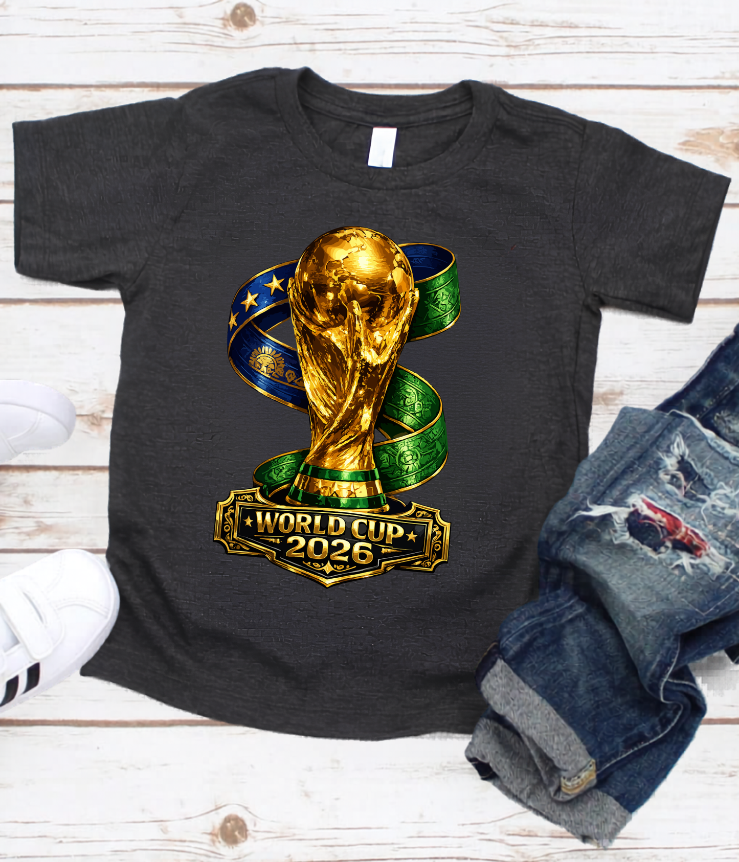Celebrate the excitement of the world Cup 2026 Trophy Premium Graphic T-Shirt (Physical)