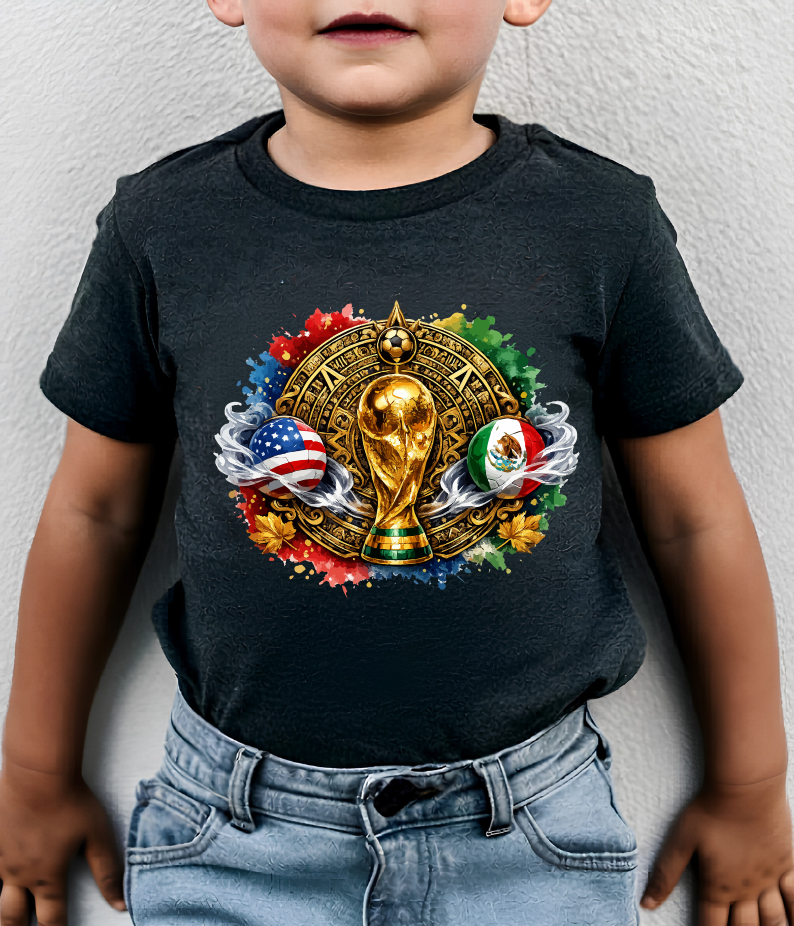 Croatia World Cup 2026 Premium Golden Graphic Black T-Shirt (physical)